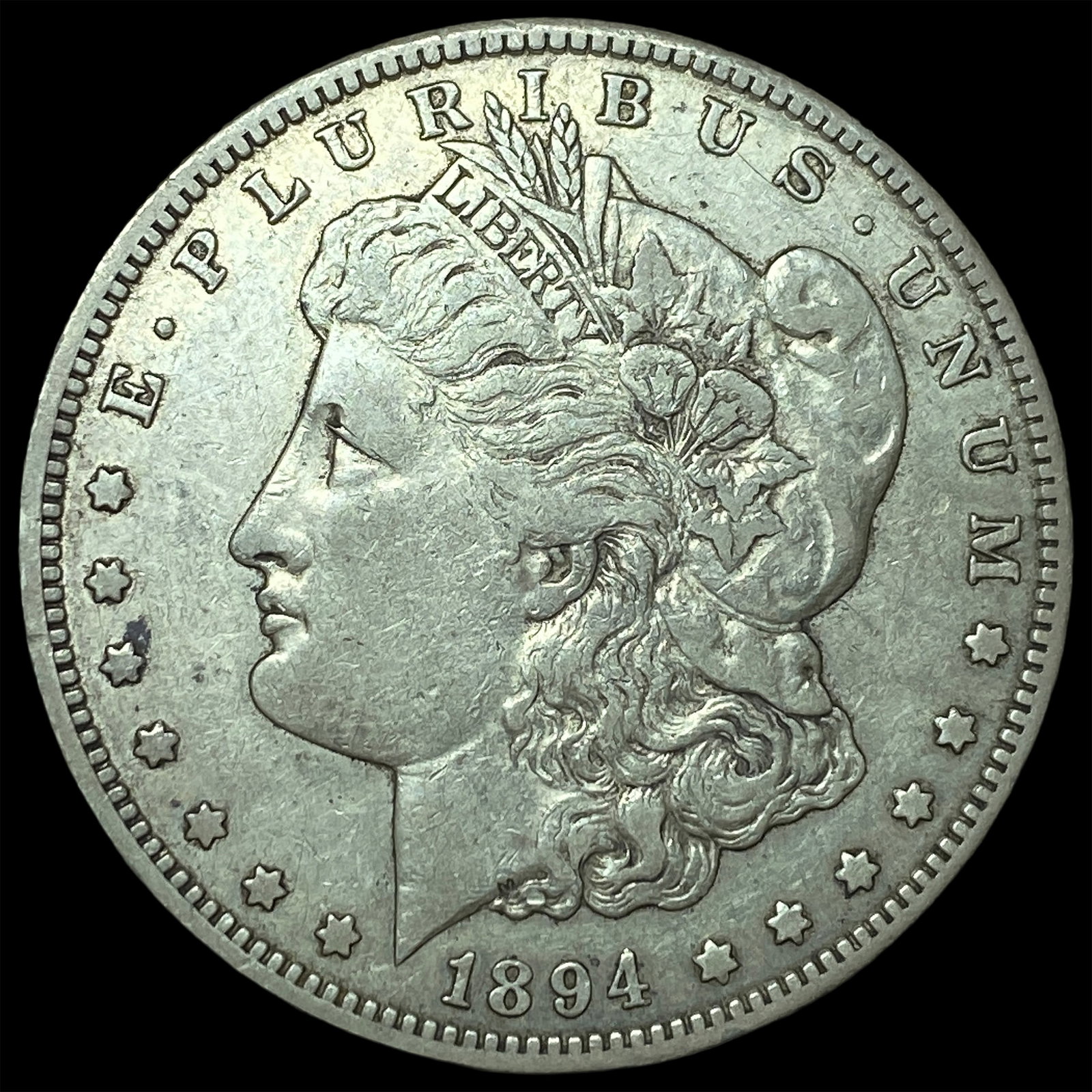 1894-S Silver Morgan Dollar LIGHTLY CIRCULATED: 1894-S Silver Morgan Dollar LIGHTLY CIRCULATED