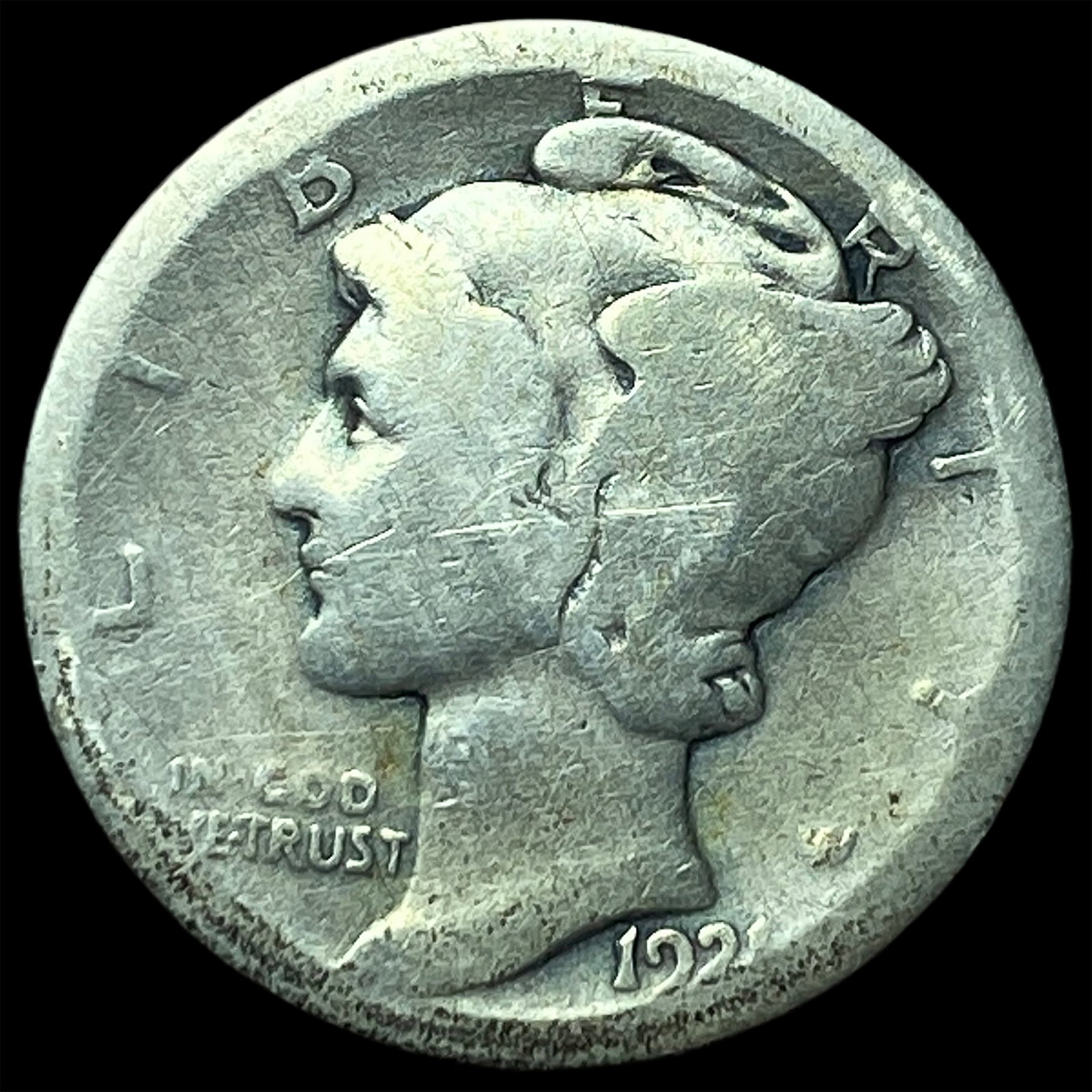 1927 Mercury Dime NICELY CIRCULATED: 1927 Mercury Dime NICELY CIRCULATED