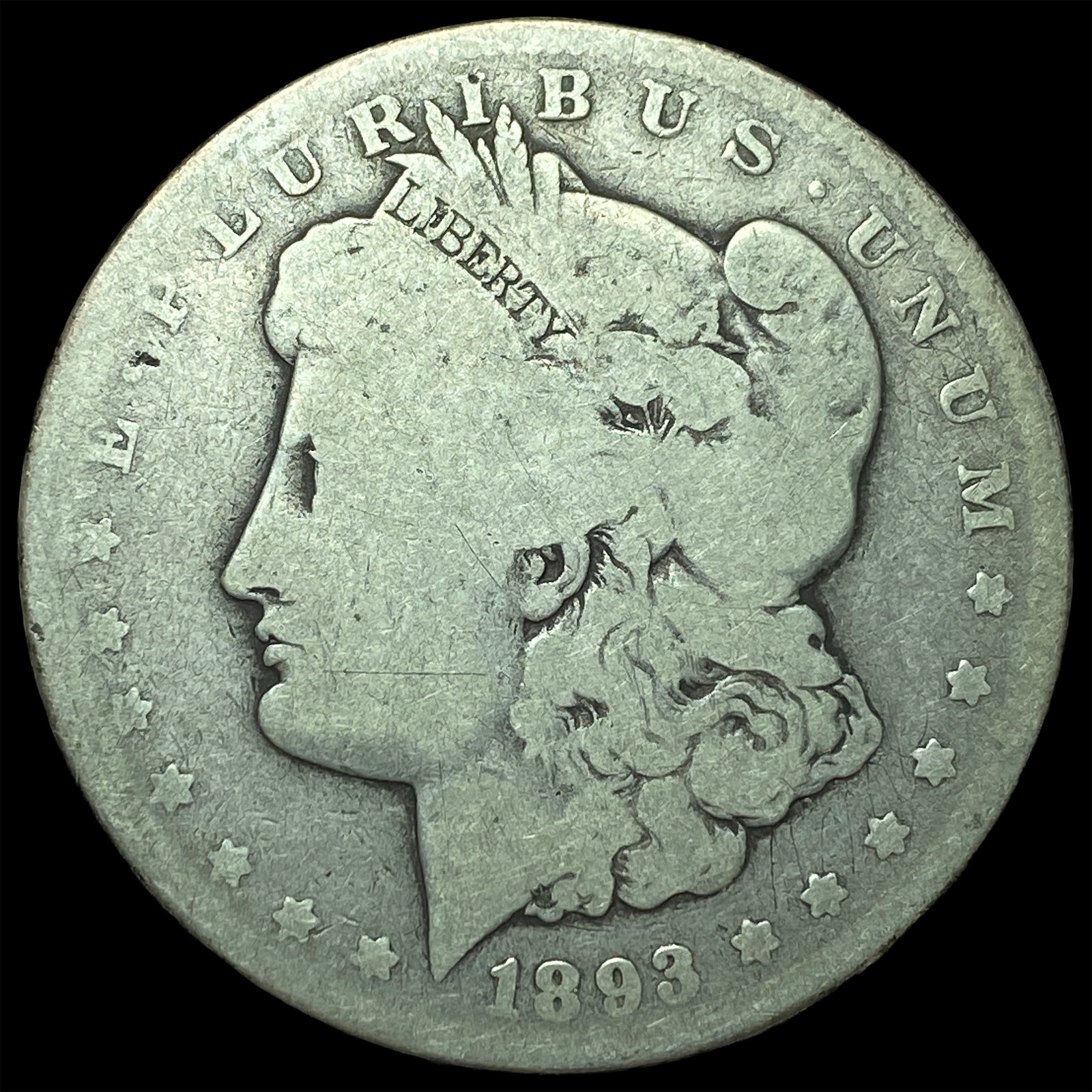 1893-CC Silver Morgan Dollar NICELY CIRCULATED: 1893-CC Silver Morgan Dollar NICELY CIRCULATED