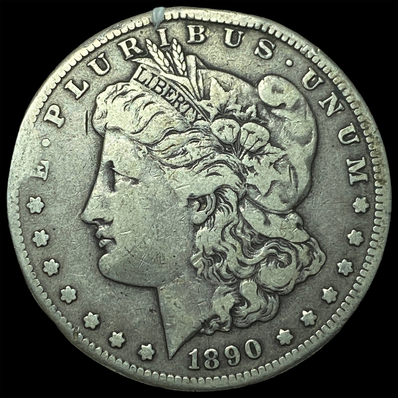 1890-CC Silver Morgan Dollar LIGHTLY CIRCULATED: 1890-CC Silver Morgan Dollar LIGHTLY CIRCULATED