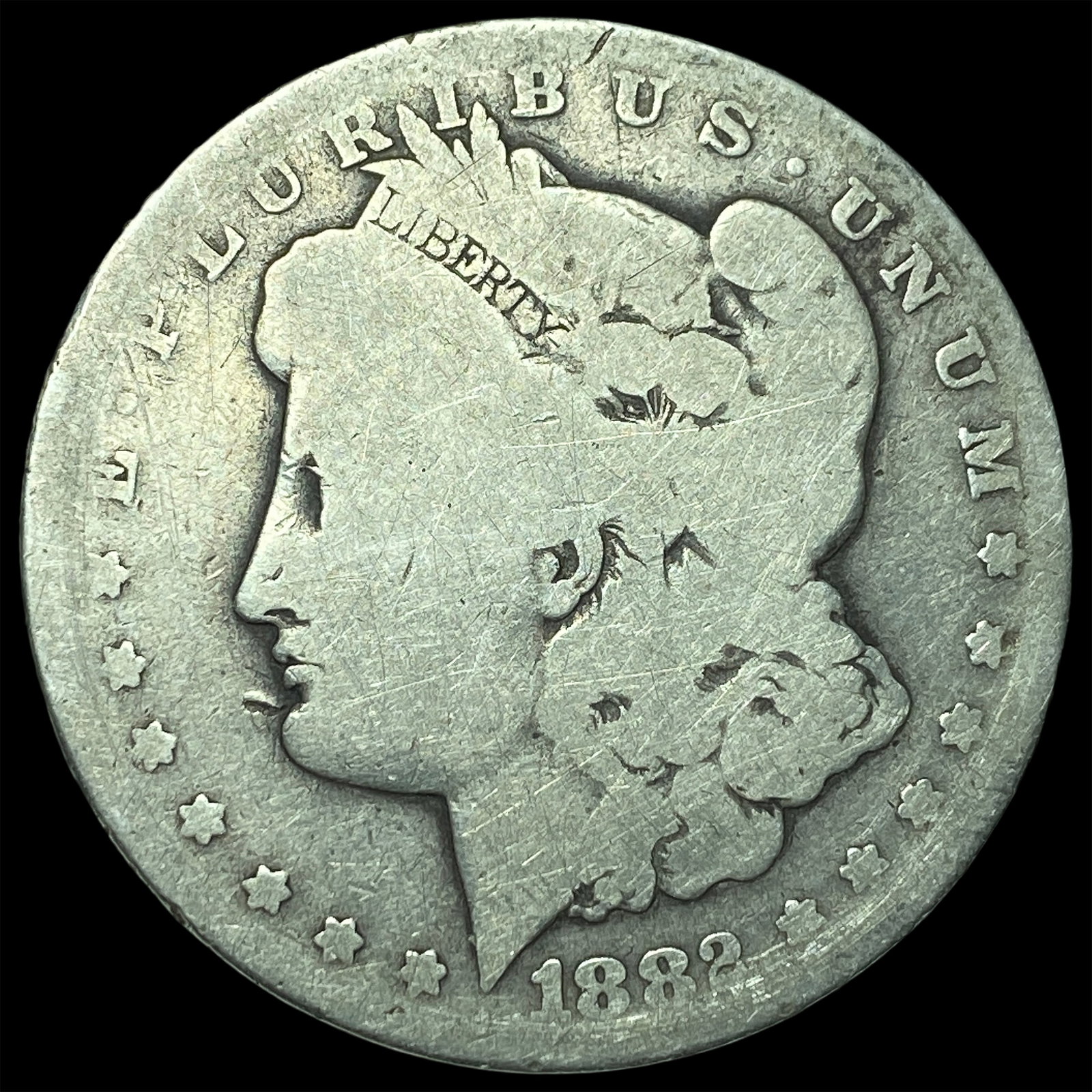 1882-CC Silver Morgan Dollar NICELY CIRCULATED: 1882-CC Silver Morgan Dollar NICELY CIRCULATED