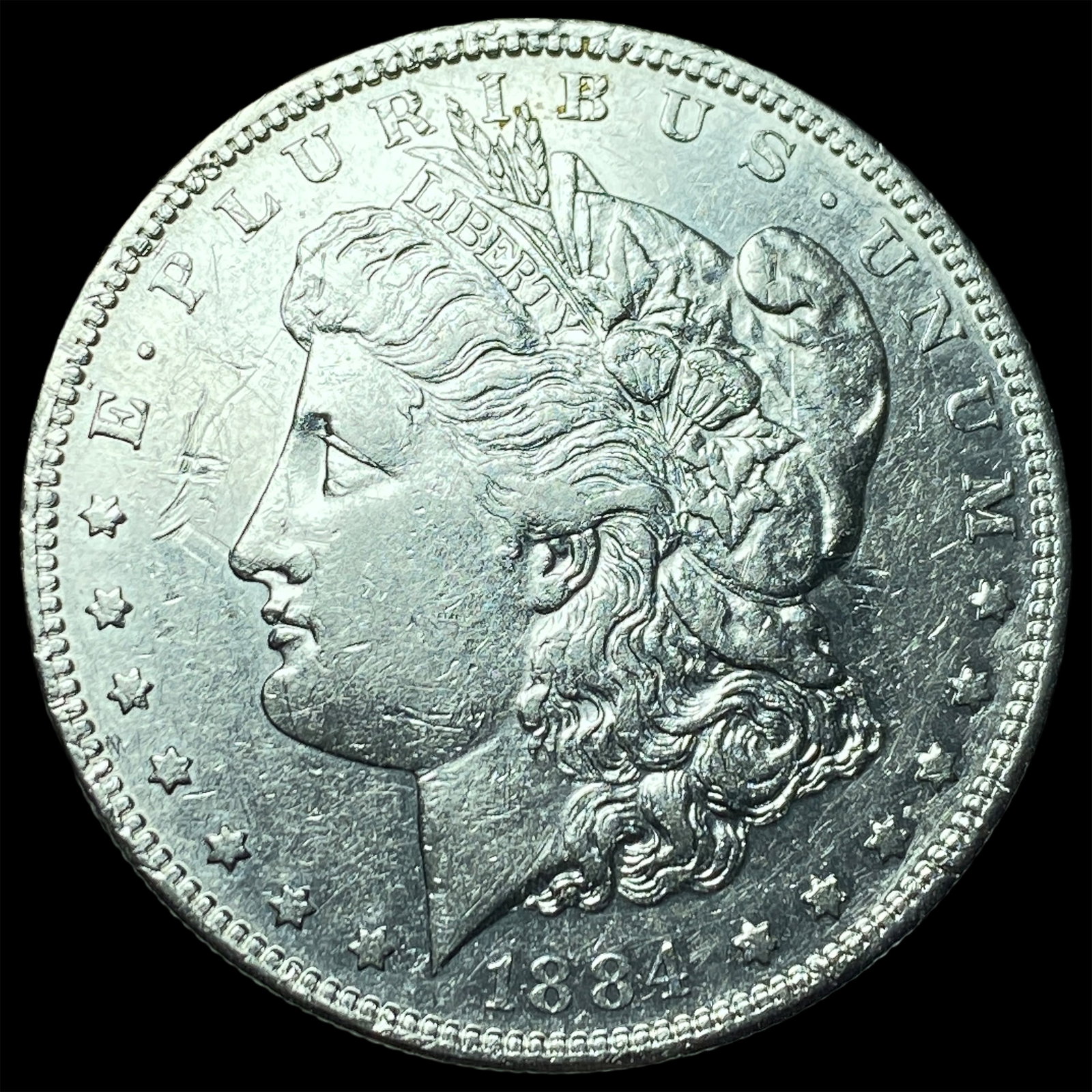 1884-S Silver Morgan Dollar CLOSELY UNCIRCULATED: 1884-S Silver Morgan Dollar CLOSELY UNCIRCULATED