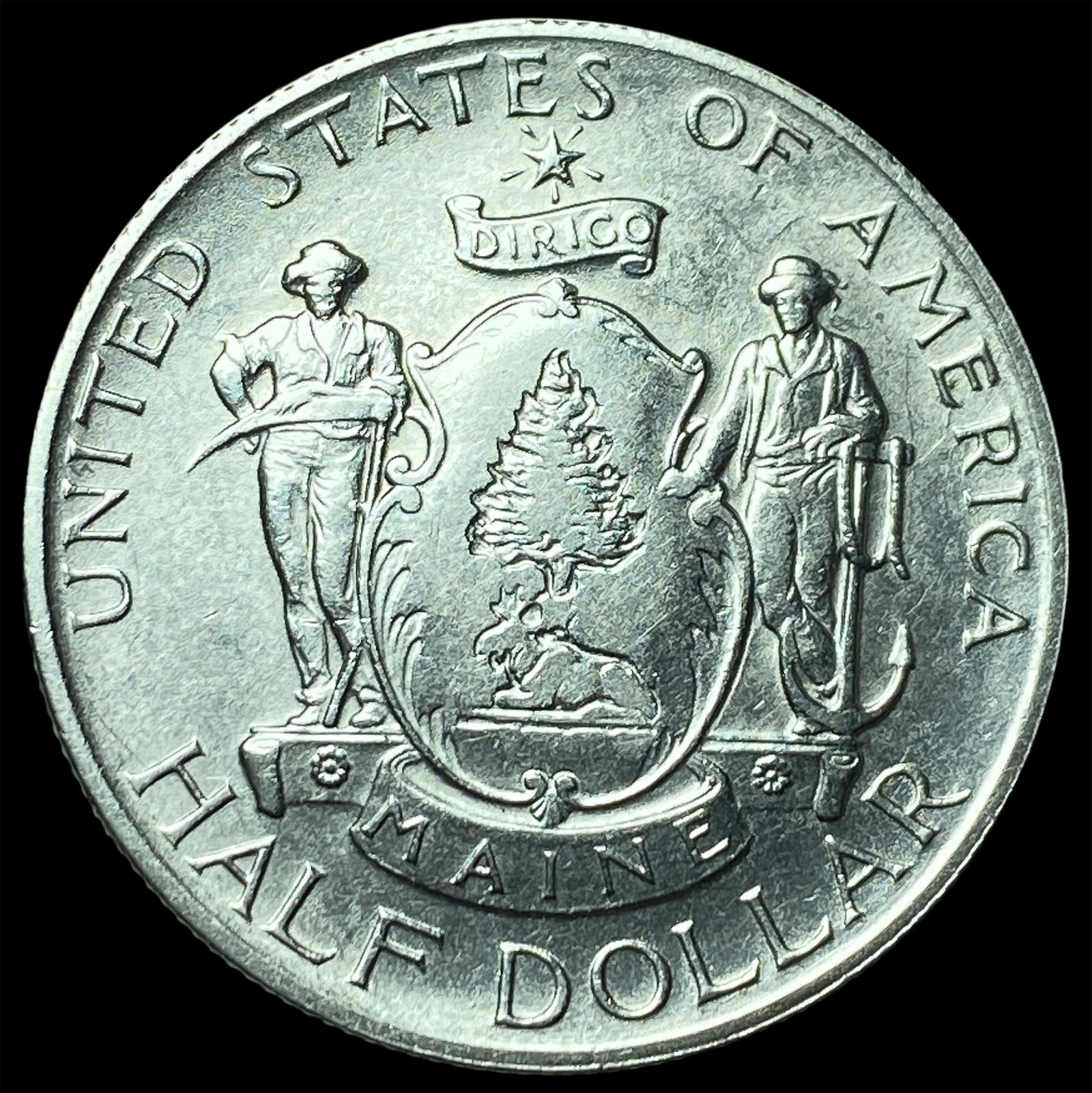 1920 Silver Half Dollar Maine Centennial UNCIRCULATED (1 of 2)
