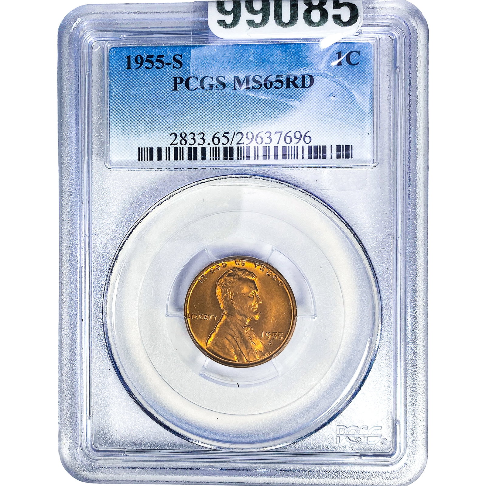 1955-S Wheat Cent PCGS MS65 RD (1 of 2)
