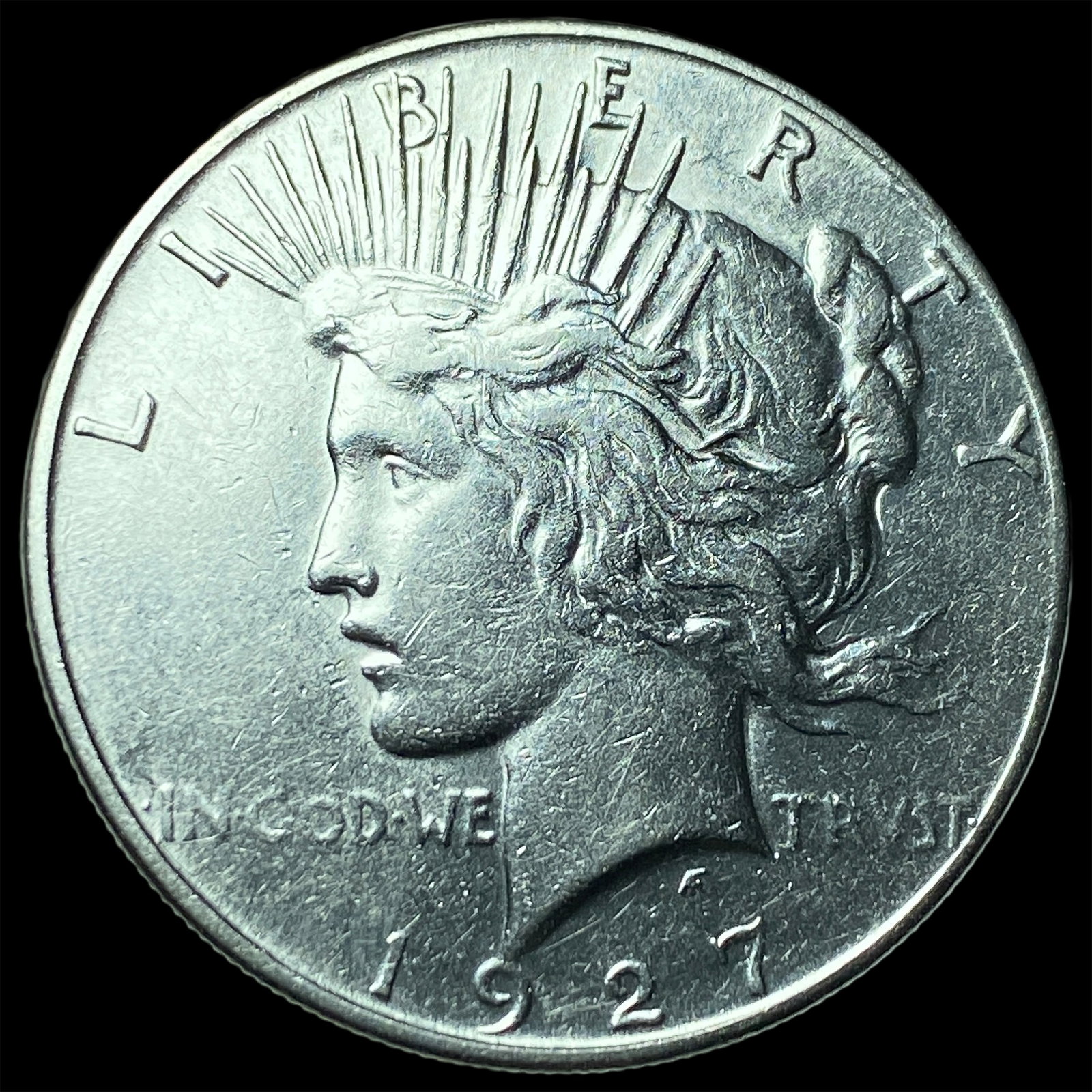 1927-S Silver Peace Dollar CLOSELY UNCIRCULATED: 1927-S Silver Peace Dollar CLOSELY UNCIRCULATED