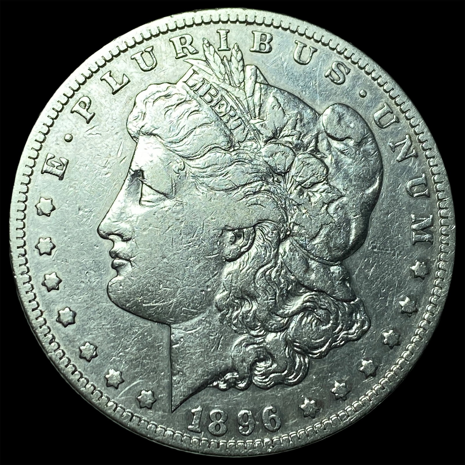 1896-S Silver Morgan Dollar LIGHTLY CIRCULATED: 1896-S Silver Morgan Dollar LIGHTLY CIRCULATED