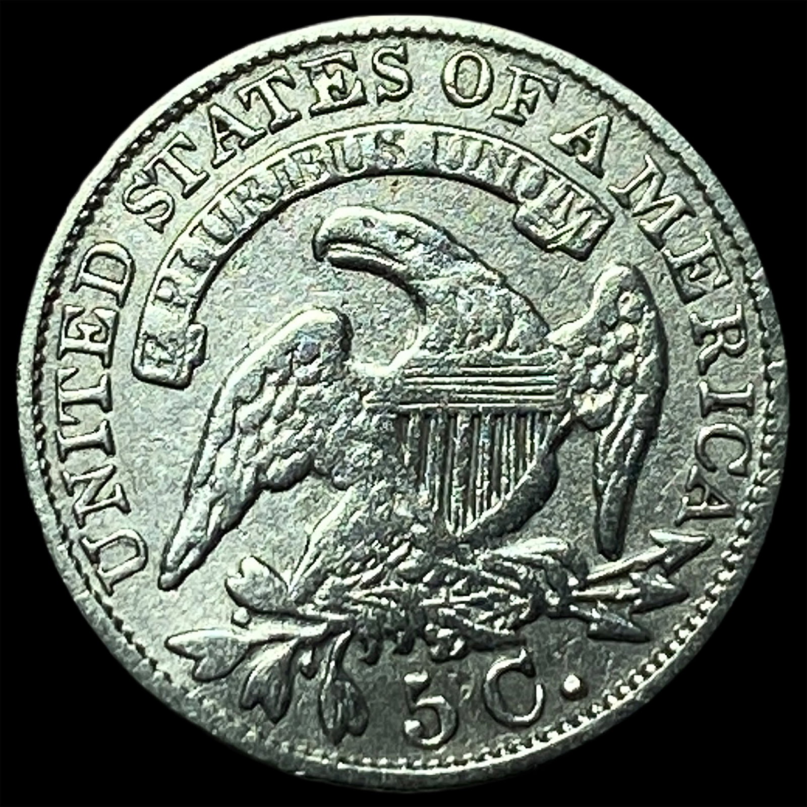 1833 Capped Bust Half Dime CLOSELY UNCIRCULATED - 2