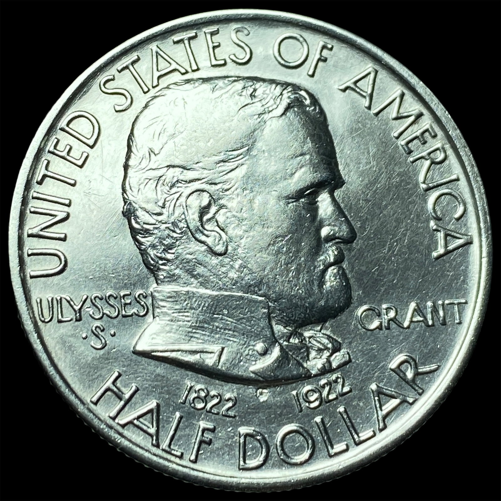 1922-S Silver Half Dollar Grant Commemorative UNCIRCULATED: 1922-S Silver Half Dollar Grant Commemorative UNCIRCULATED