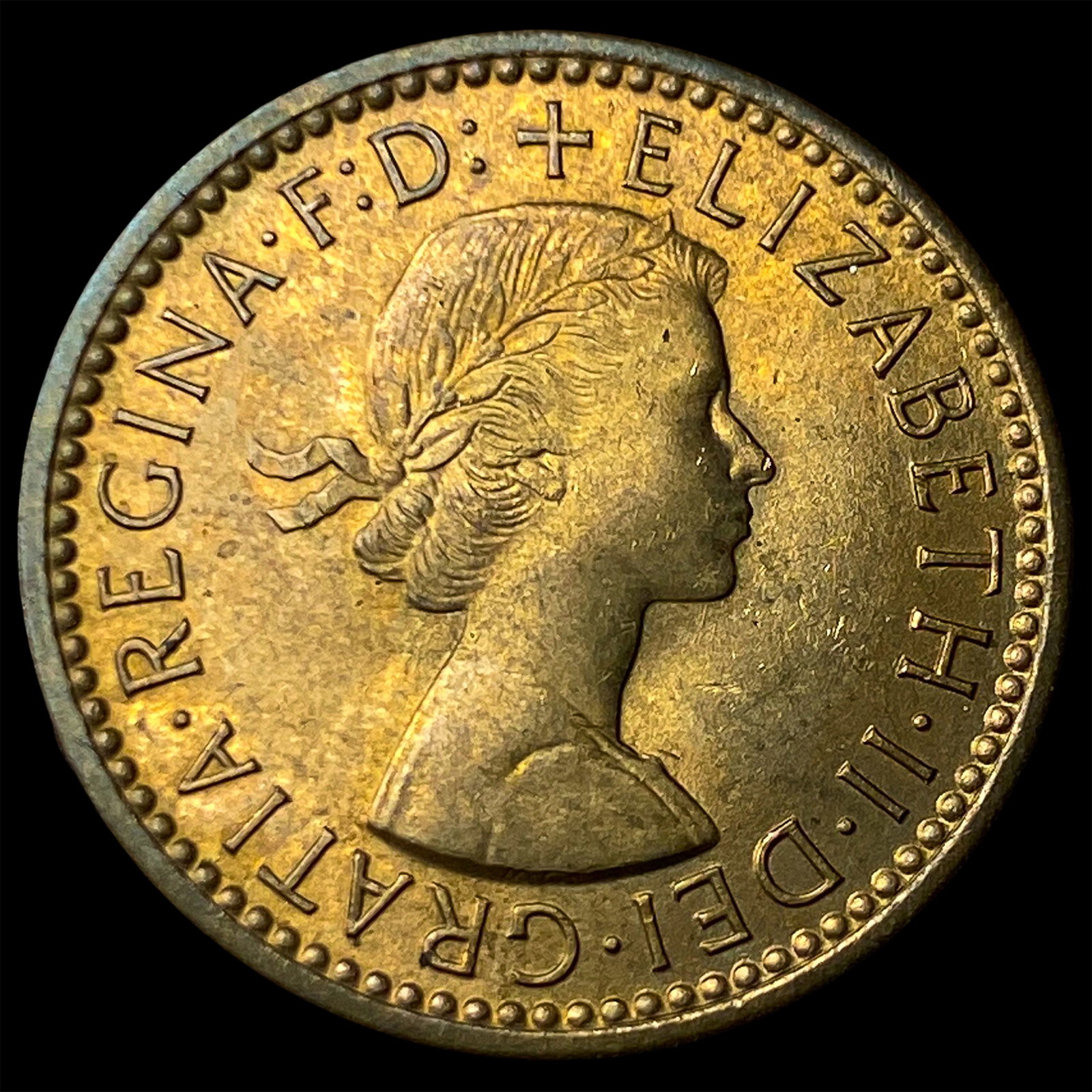 1956 Great Britain Bronze Farthing: 1956 Great Britain Bronze Farthing