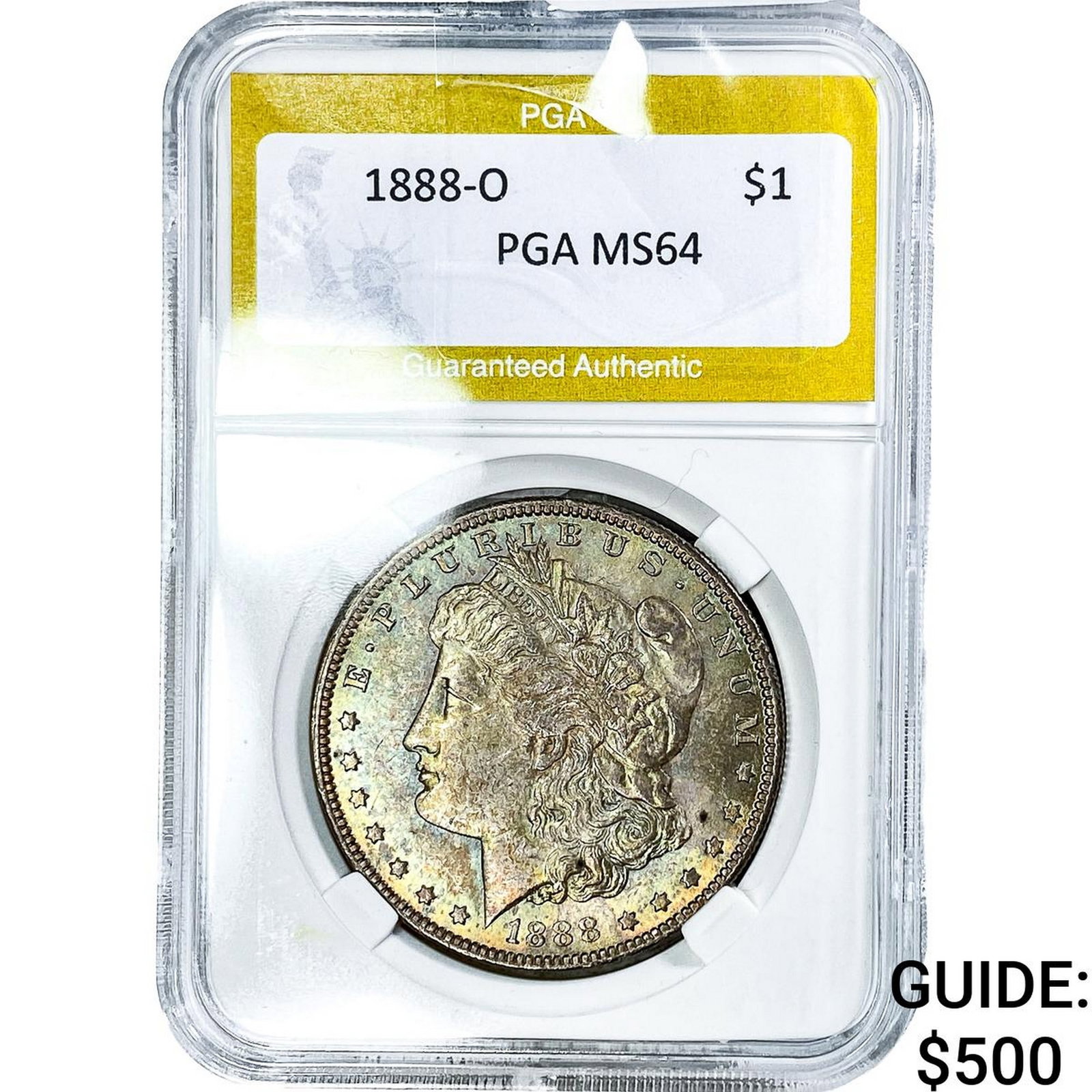 1888-O Morgan Silver Dollar PGA MS64: 1888-O Morgan Silver Dollar PGA MS64