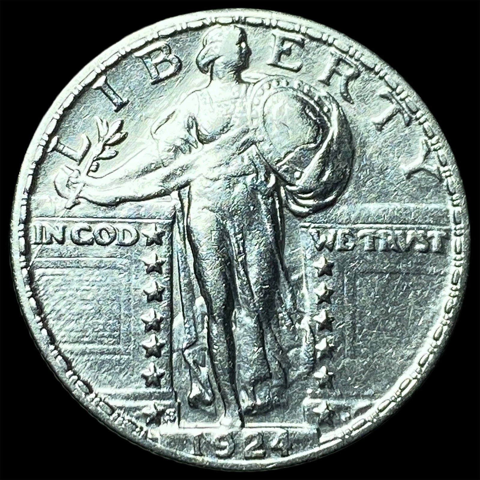 1924 Standing Liberty Quarter UNCIRCULATED: 1924 Standing Liberty Quarter UNCIRCULATED