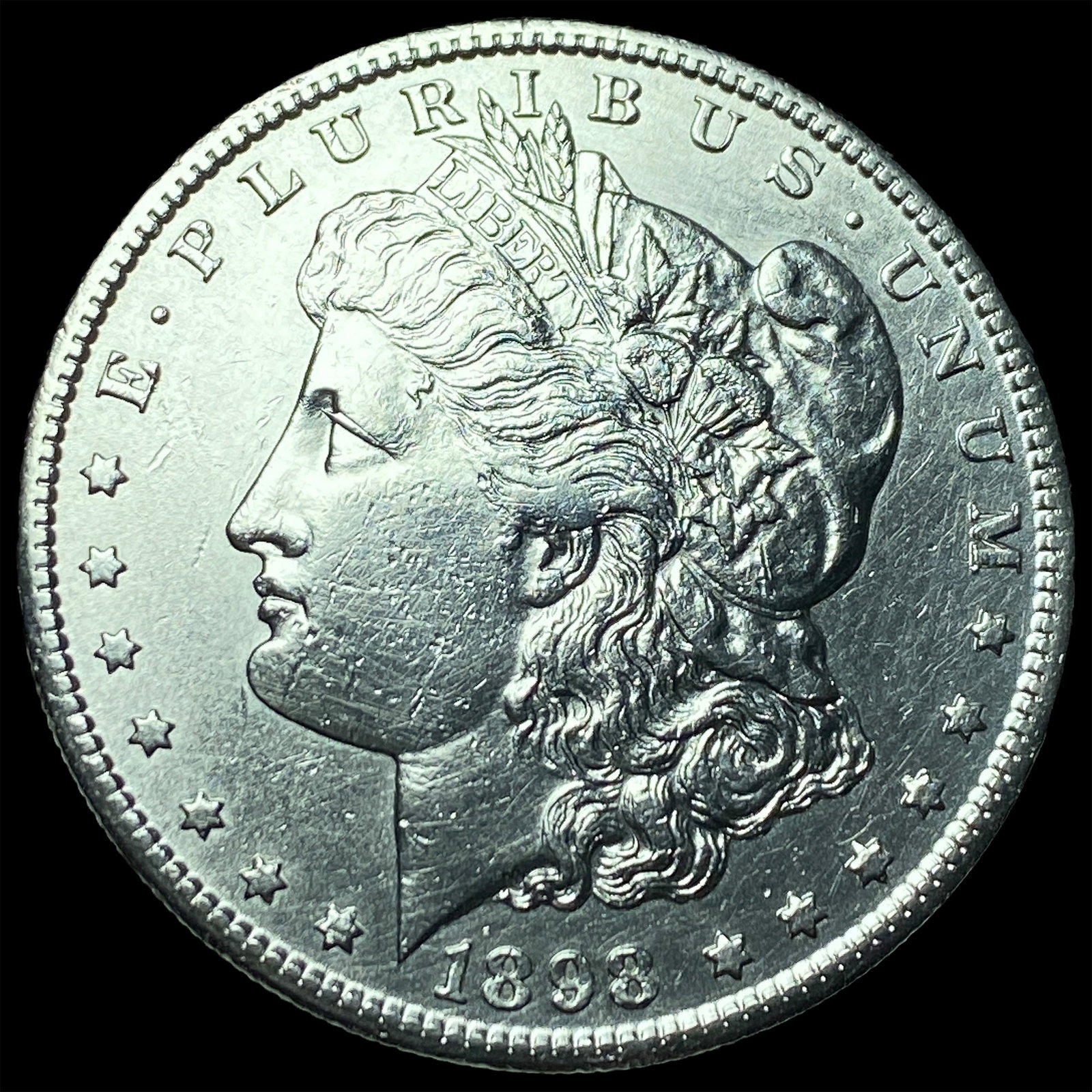 1898-S Silver Morgan Dollar CHOICE AU: 1898-S Silver Morgan Dollar CHOICE AU