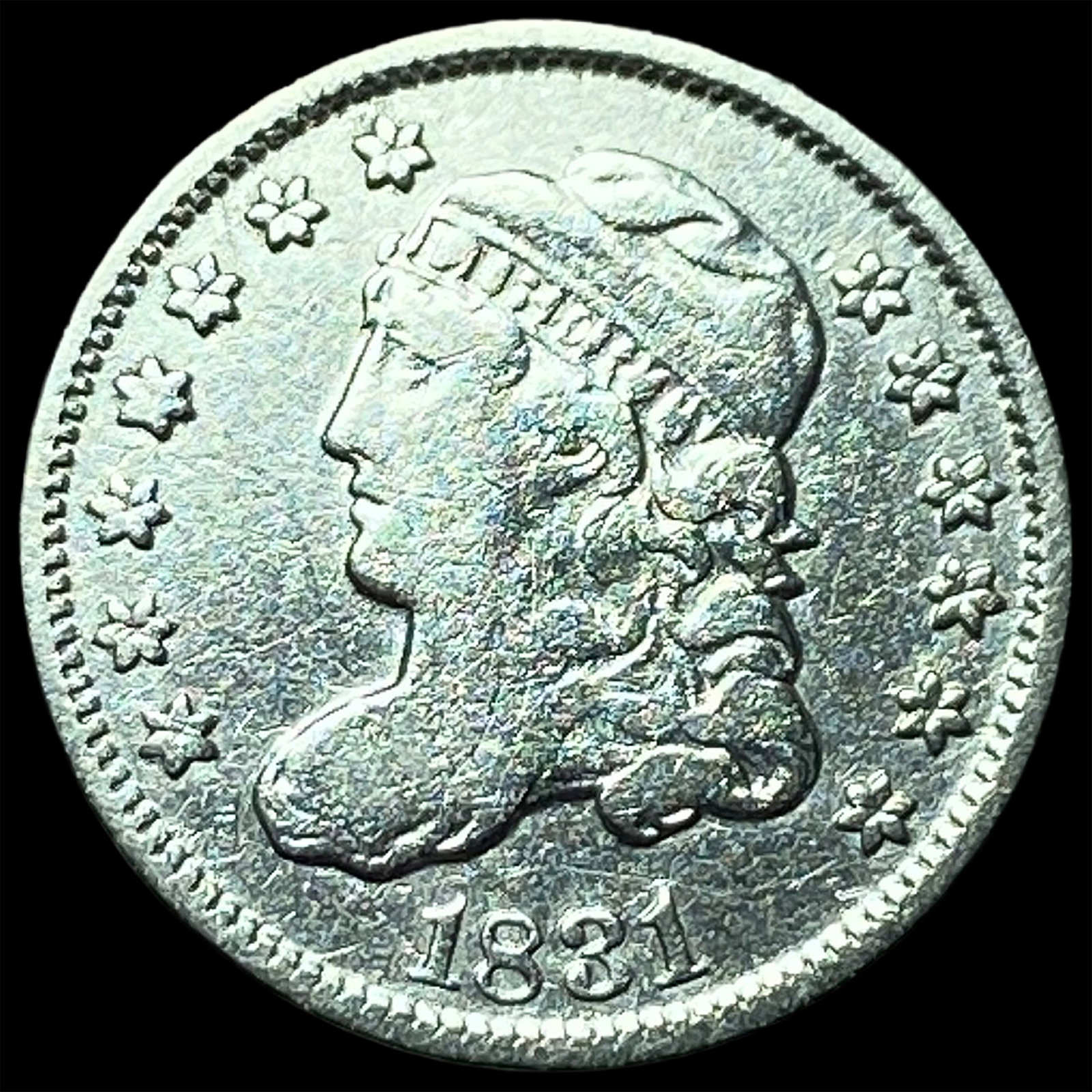 1831 Capped Bust Silver 5 Cents CLOSELY UNCIRCULATED: 1831 Capped Bust Silver 5 Cents CLOSELY UNCIRCULATED