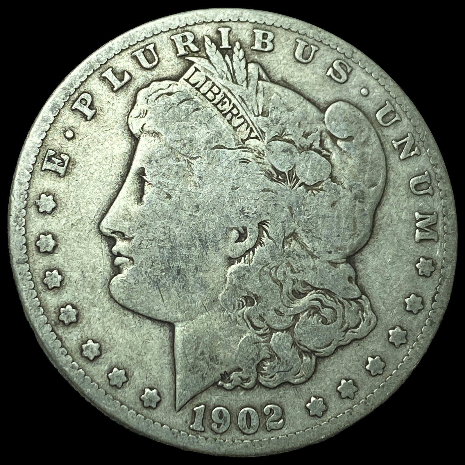 1902-S Silver Morgan Dollar NICELY CIRCULATED: 1902-S Silver Morgan Dollar NICELY CIRCULATED