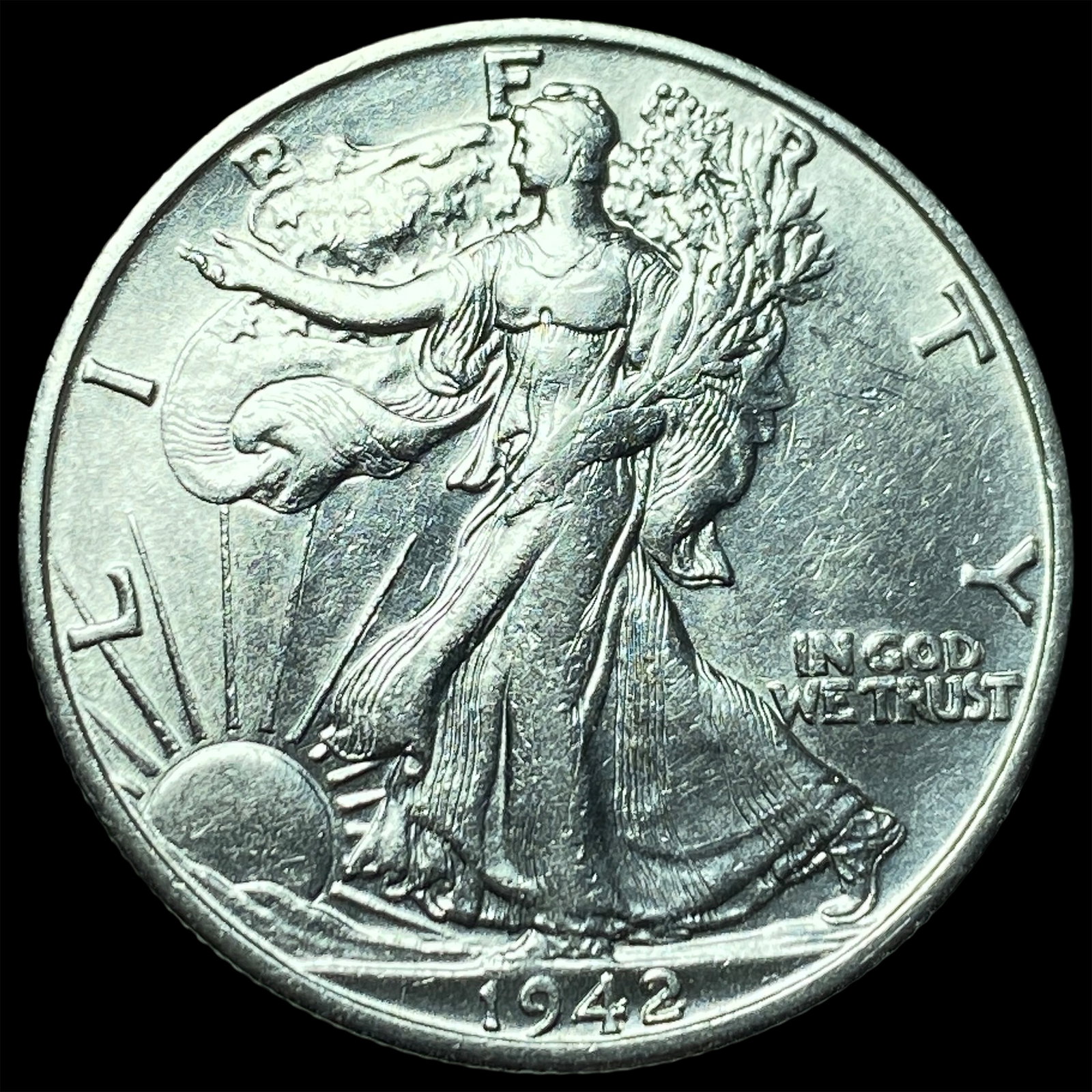 1942-S Silver Half Dollar UNCIRCULATED (1 of 2)