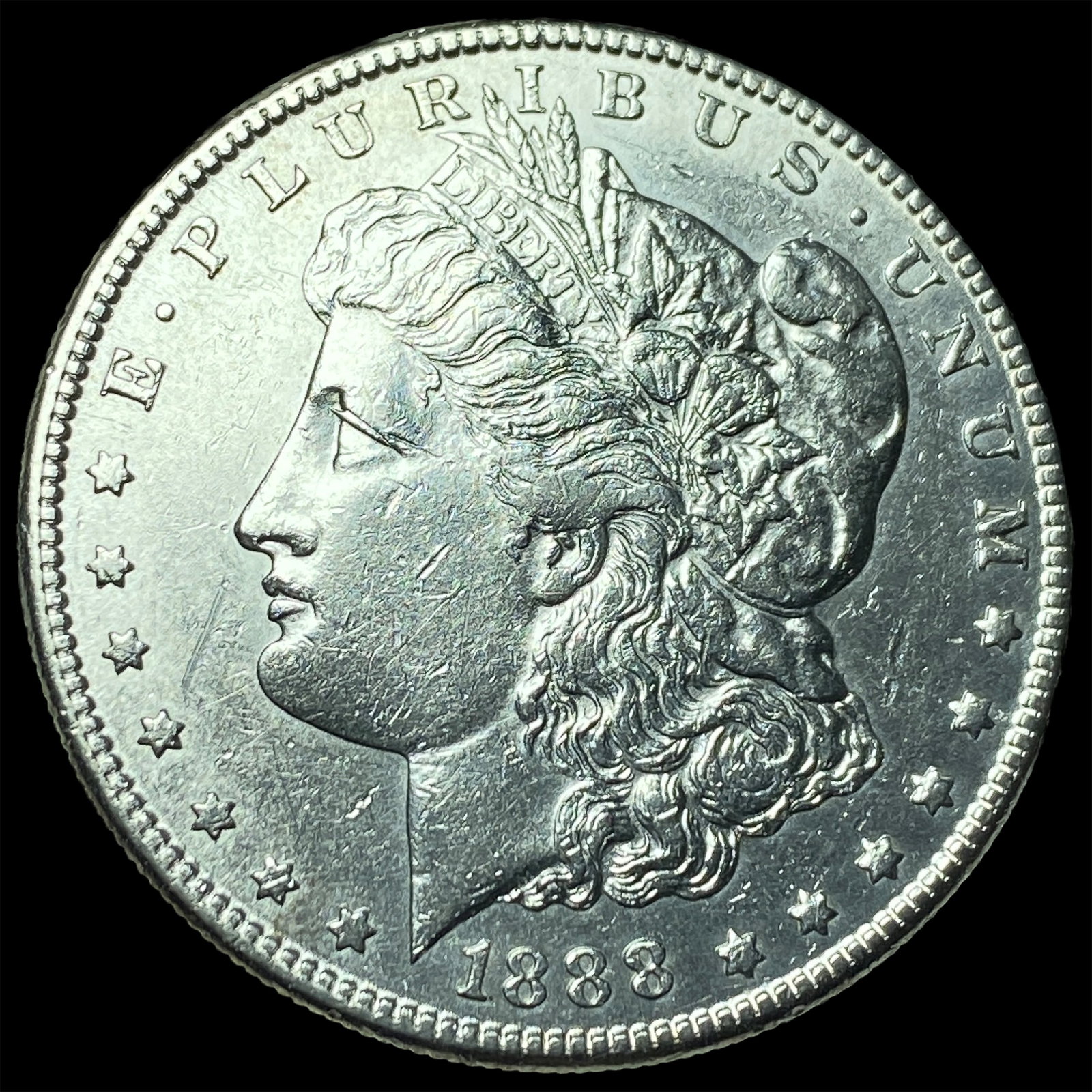 1888 Morgan Silver Dollar CLOSELY UNCIRCULATED: 1888 Morgan Silver Dollar CLOSELY UNCIRCULATED