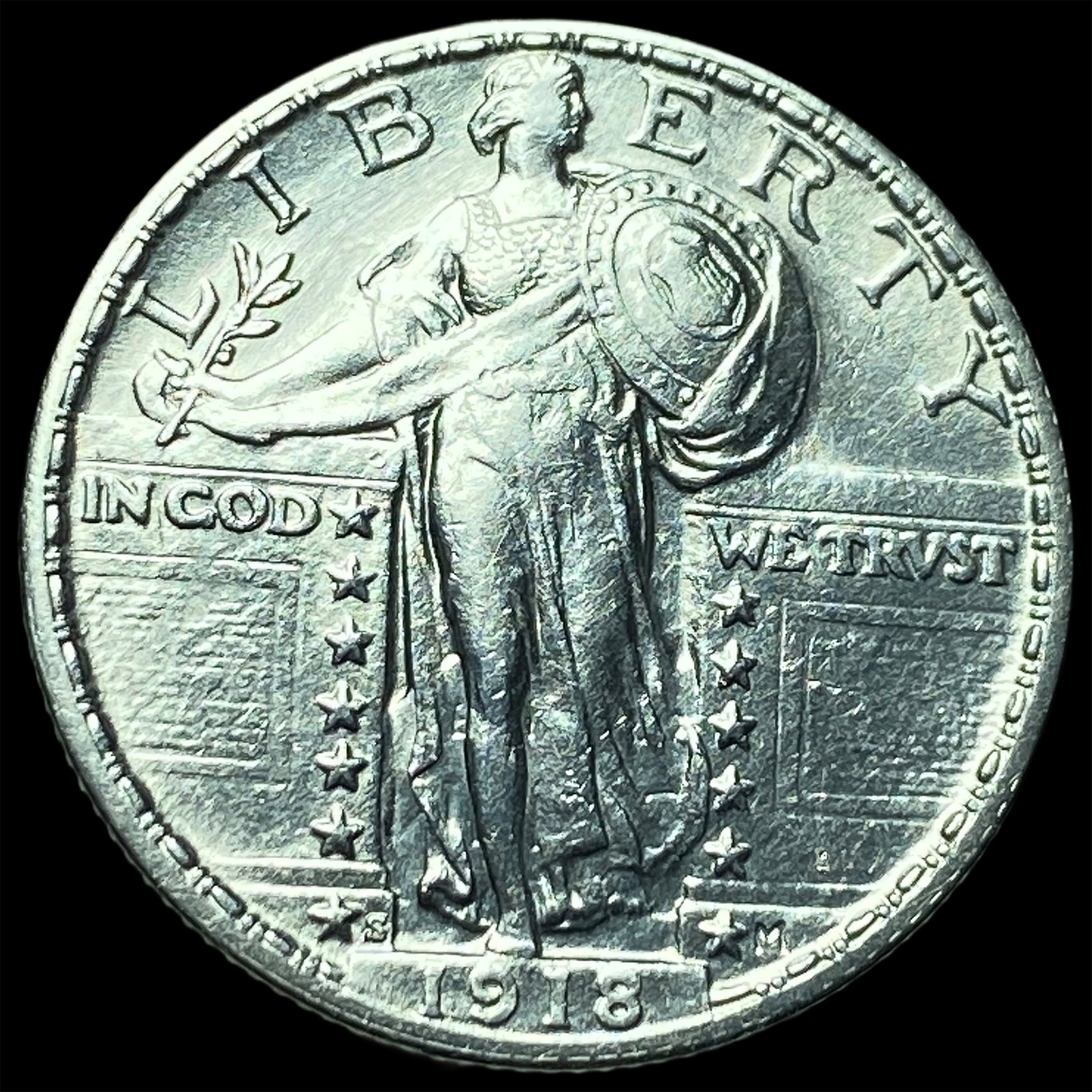 1918 Standing Liberty Quarter UNCIRCULATED: 1918 Standing Liberty Quarter UNCIRCULATED