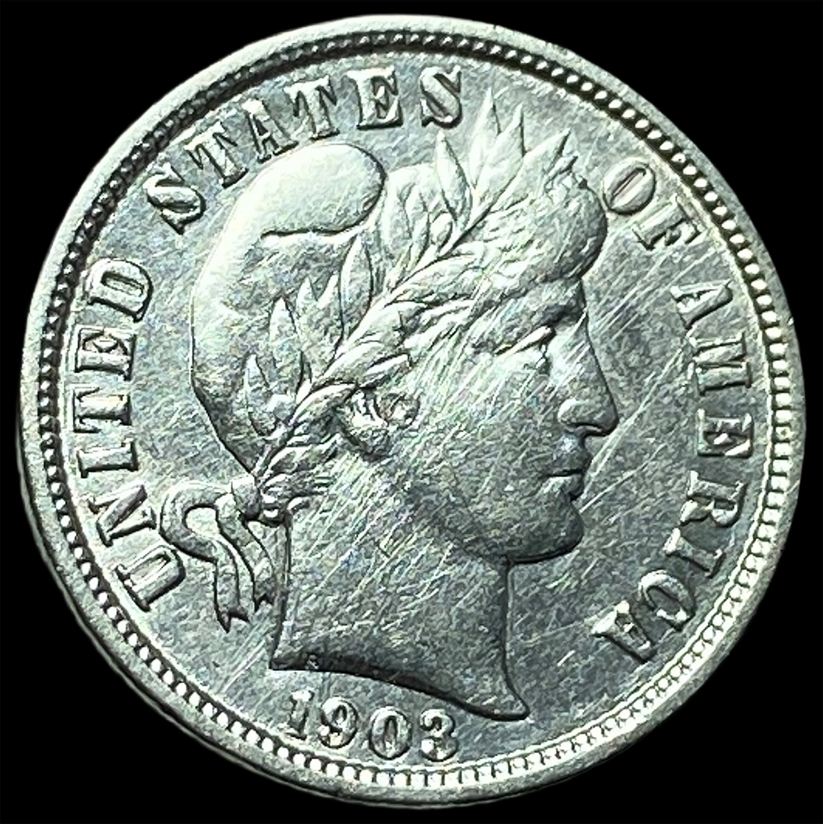 1903-O Silver Barber Dime UNCIRCULATED: 1903-O Silver Barber Dime UNCIRCULATED