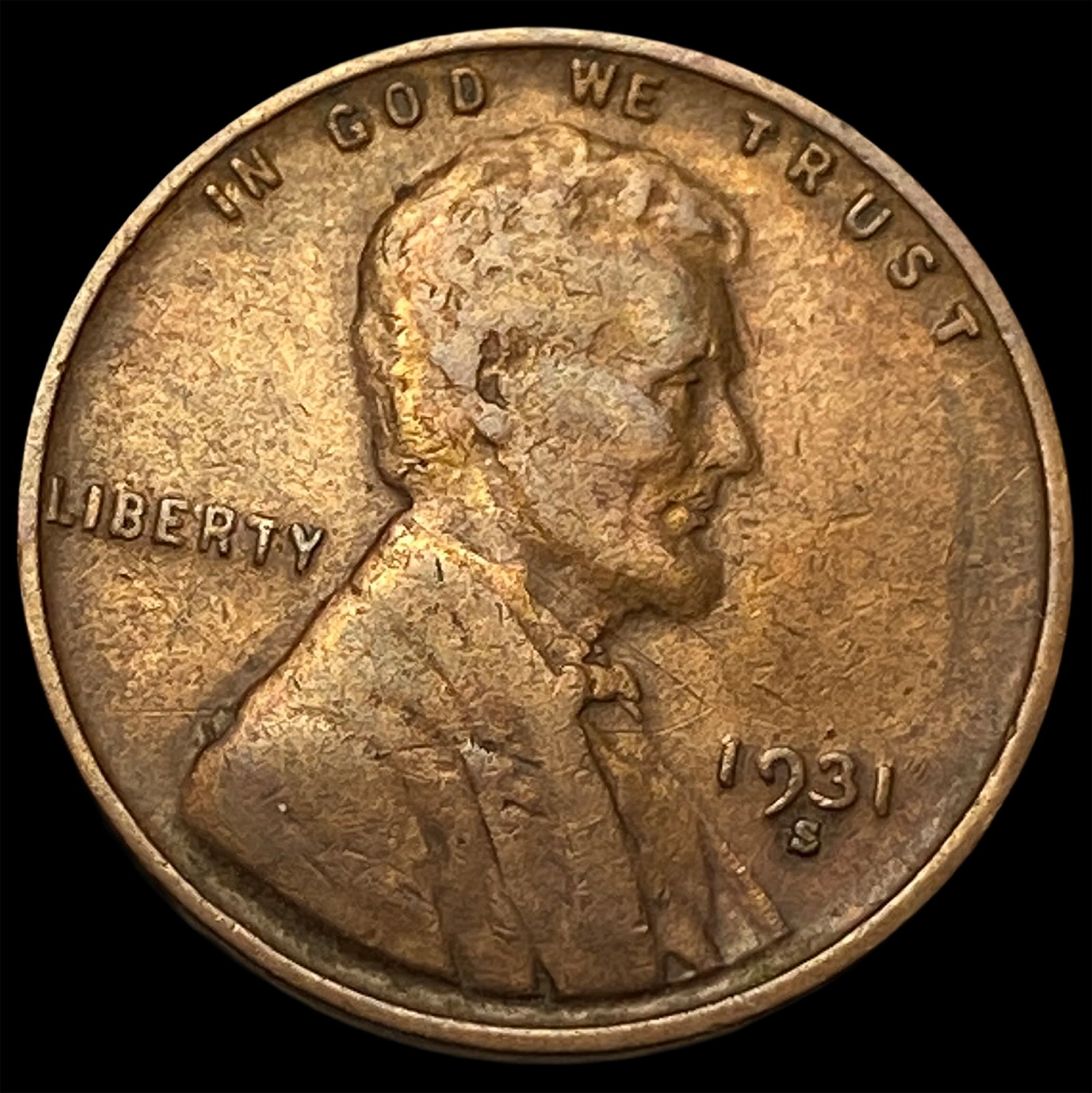 1931-S Lincoln Wheat Cent CLOSELY UNCIRCULATED: 1931-S Lincoln Wheat Cent CLOSELY UNCIRCULATED