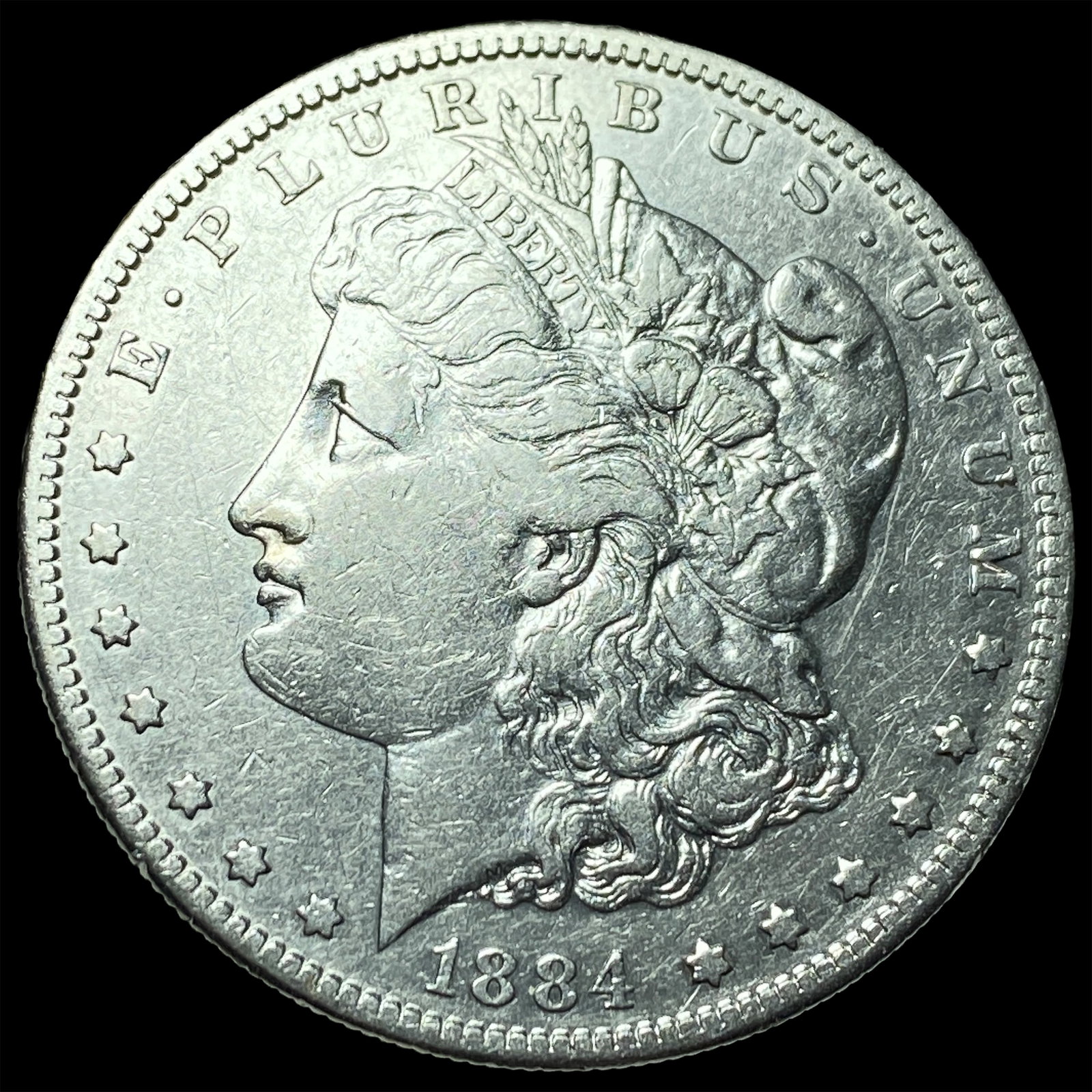 1884 Morgan Silver Dollar CLOSELY UNCIRCULATED: 1884 Morgan Silver Dollar CLOSELY UNCIRCULATED