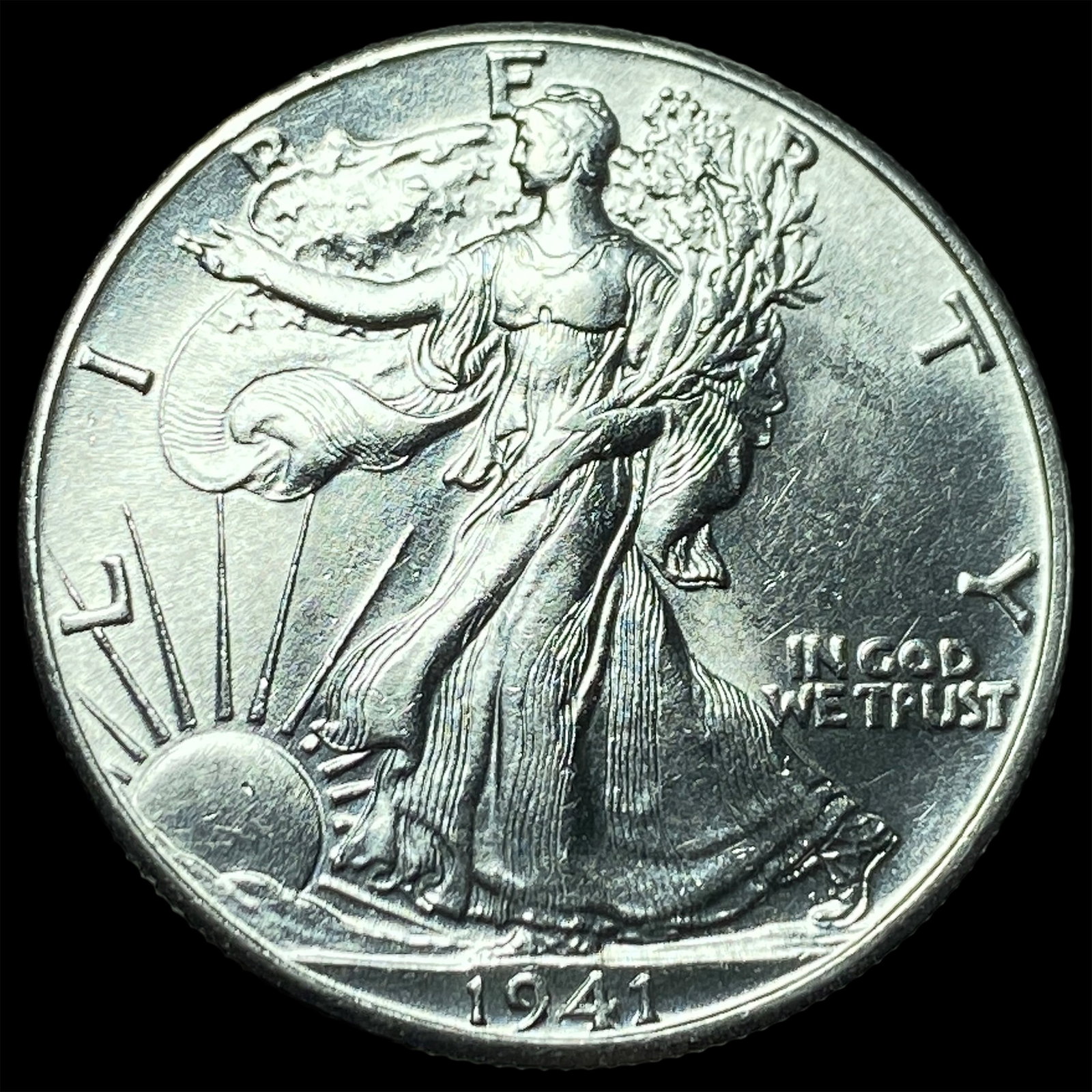1941 Silver Half Dollar (Walking Liberty) UNCIRCULATED: 1941 Silver Half Dollar (Walking Liberty) UNCIRCULATED