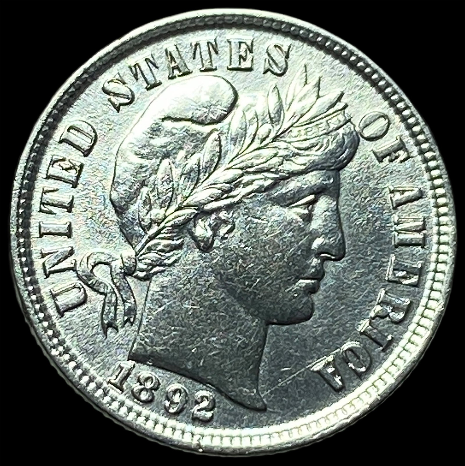 1892 Silver Barber Dime UNCIRCULATED (1 of 2)