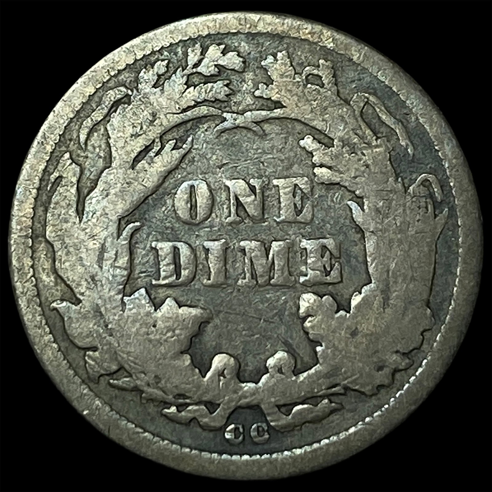 1877-CC Silver Dime LIGHTLY CIRCULATED - 2