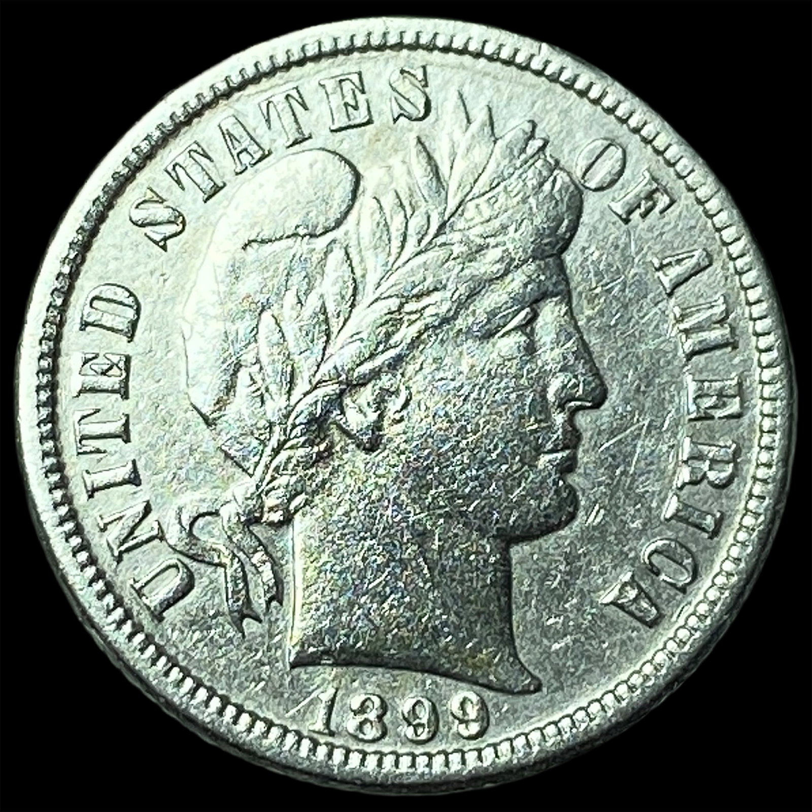 1899-O Silver Barber Dime UNCIRCULATED: 1899-O Silver Barber Dime UNCIRCULATED