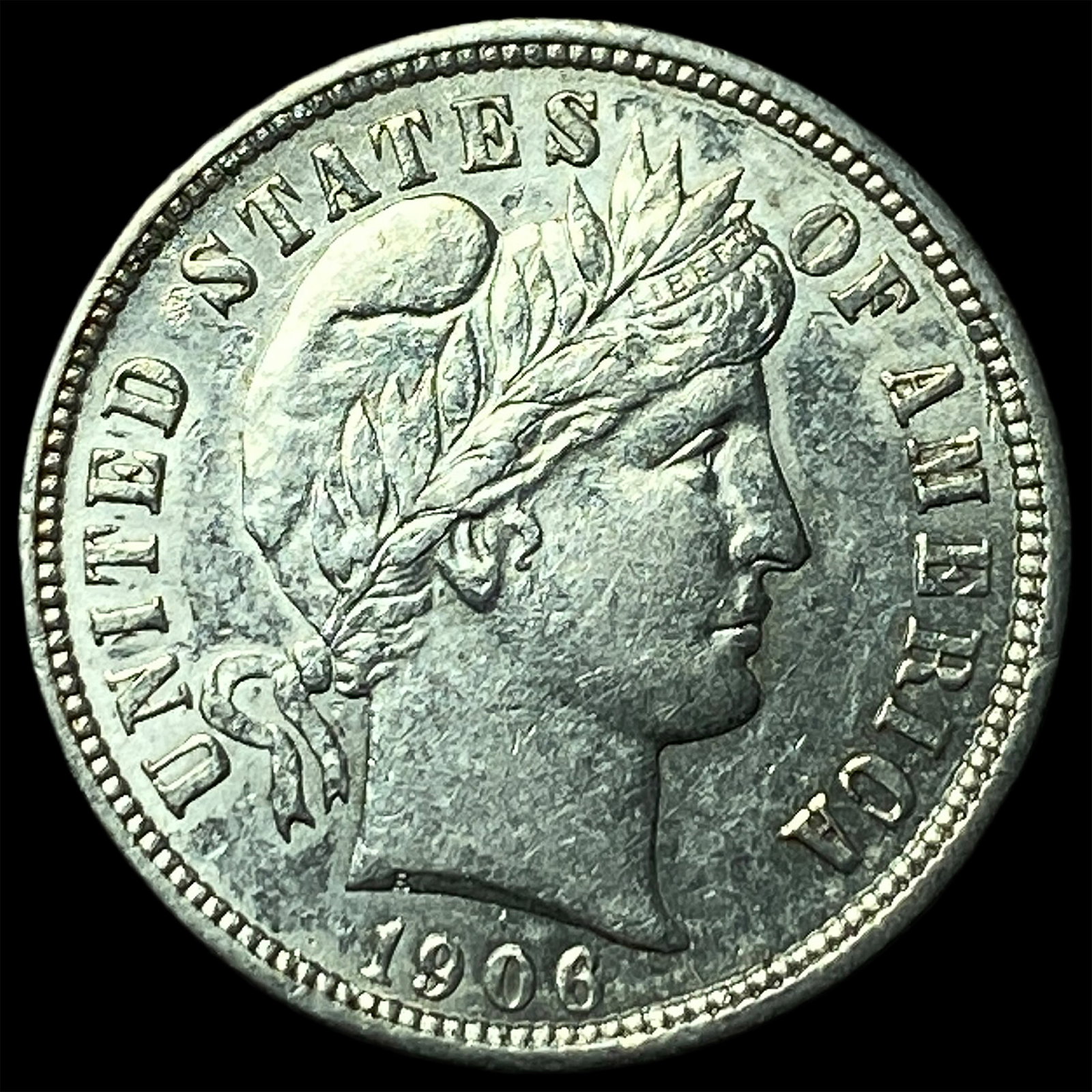 1906 Barber Dime UNCIRCULATED: 1906 Barber Dime UNCIRCULATED