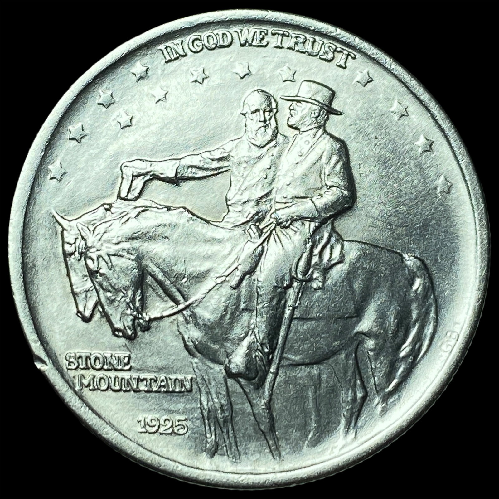1925 Silver Stone Mountain Half Dollar UNCIRCULATED: 1925 Silver Stone Mountain Half Dollar UNCIRCULATED