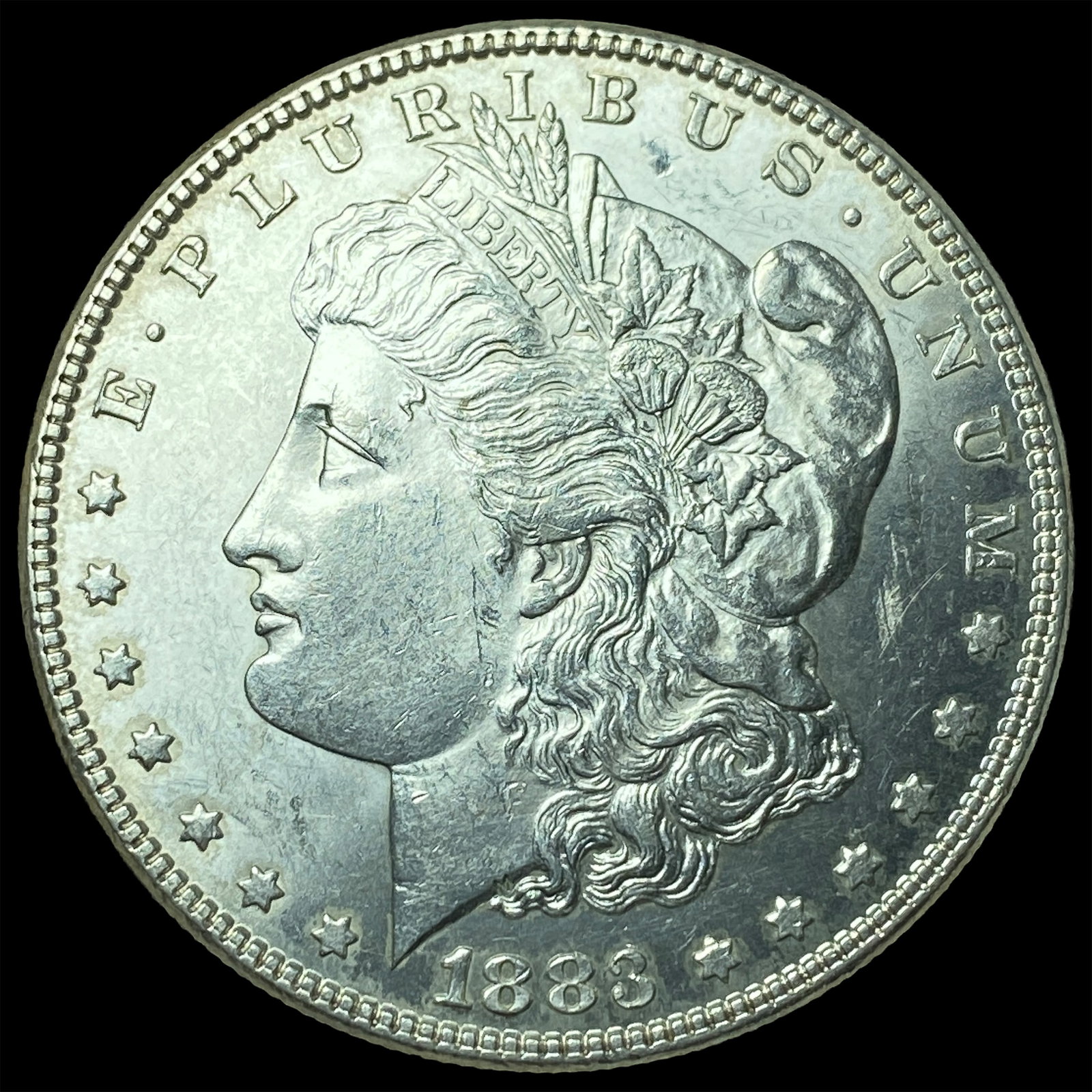 1883 Morgan Silver Dollar GEM BU: 1883 Morgan Silver Dollar GEM BU