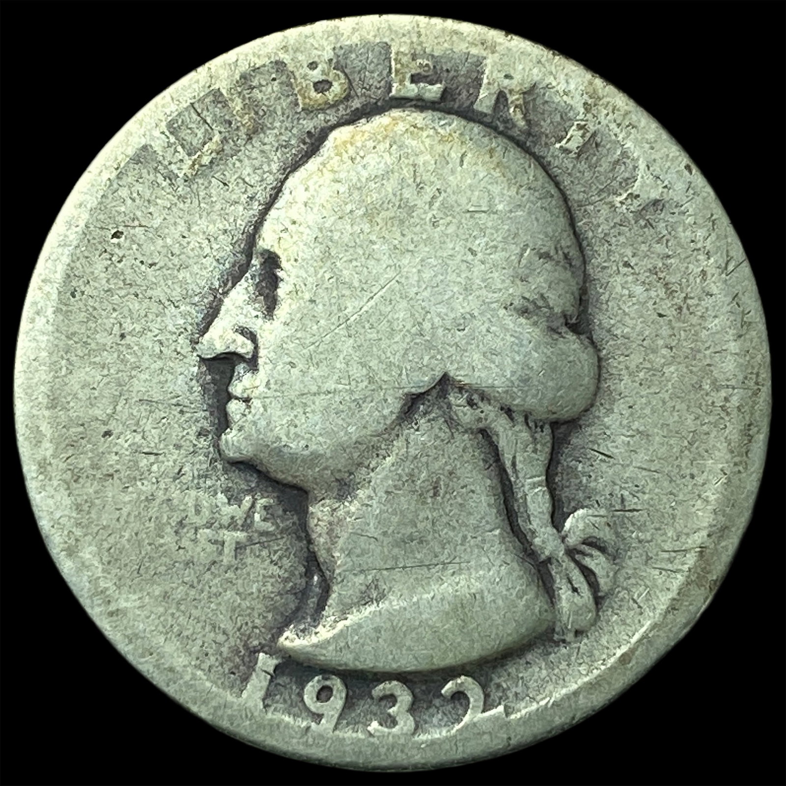 1932-D Silver Washington Quarter NICELY CIRCULATED: 1932-D Silver Washington Quarter NICELY CIRCULATED
