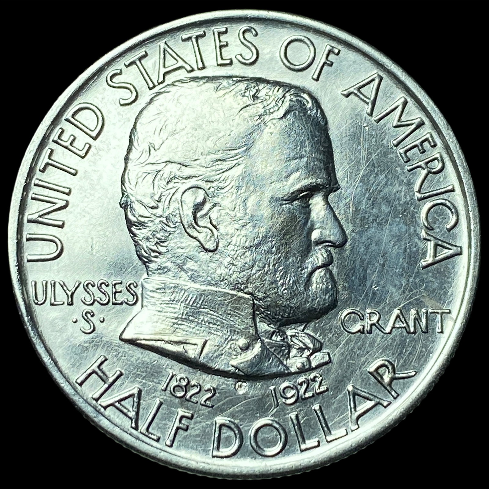 1922-S Silver Half Dollar Grant Commemorative UNCIRCULATED: 1922-S Silver Half Dollar Grant Commemorative UNCIRCULATED