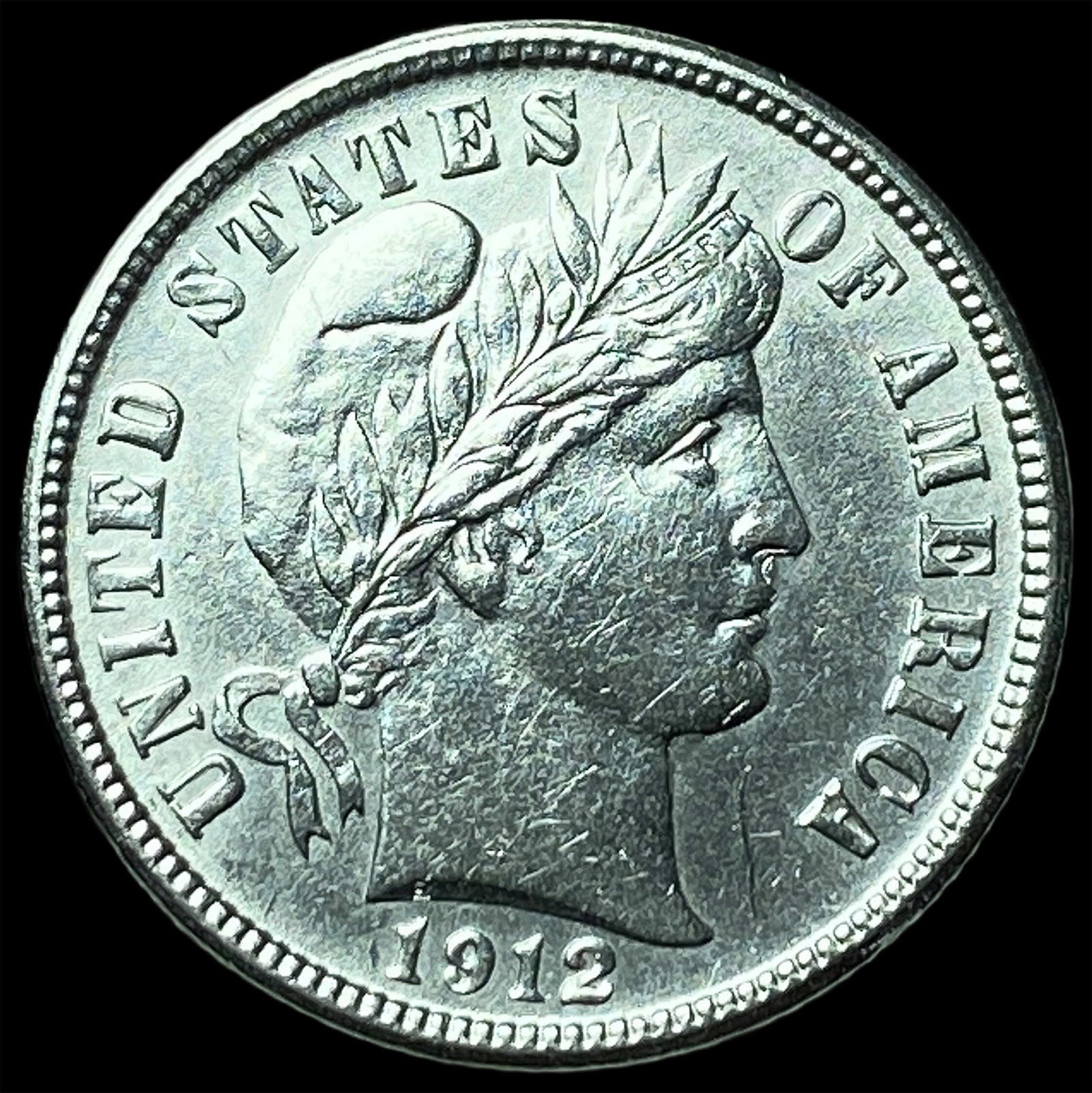 1912-D Silver Barber Dime UNCIRCULATED: 1912-D Silver Barber Dime UNCIRCULATED