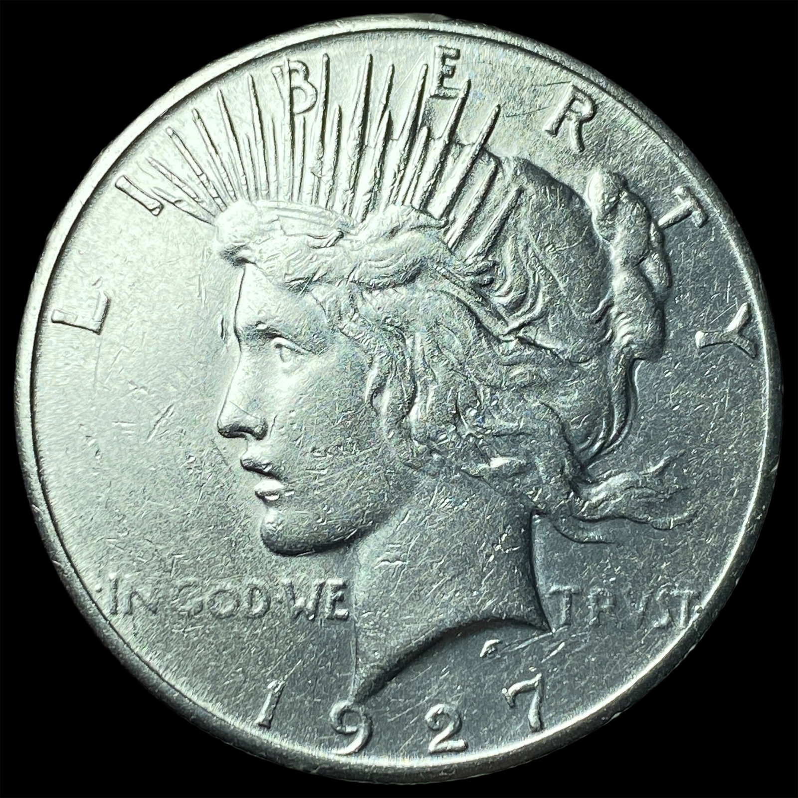 1927 Silver Peace Dollar CLOSELY UNCIRCULATED: 1927 Silver Peace Dollar CLOSELY UNCIRCULATED