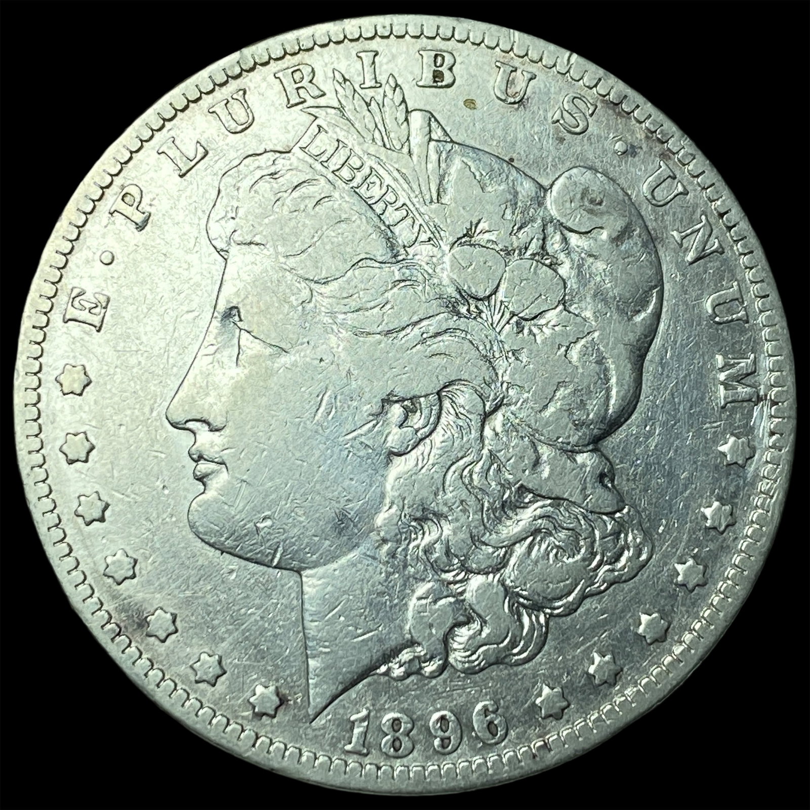 1896-S Silver Morgan Dollar LIGHTLY CIRCULATED: 1896-S Silver Morgan Dollar LIGHTLY CIRCULATED