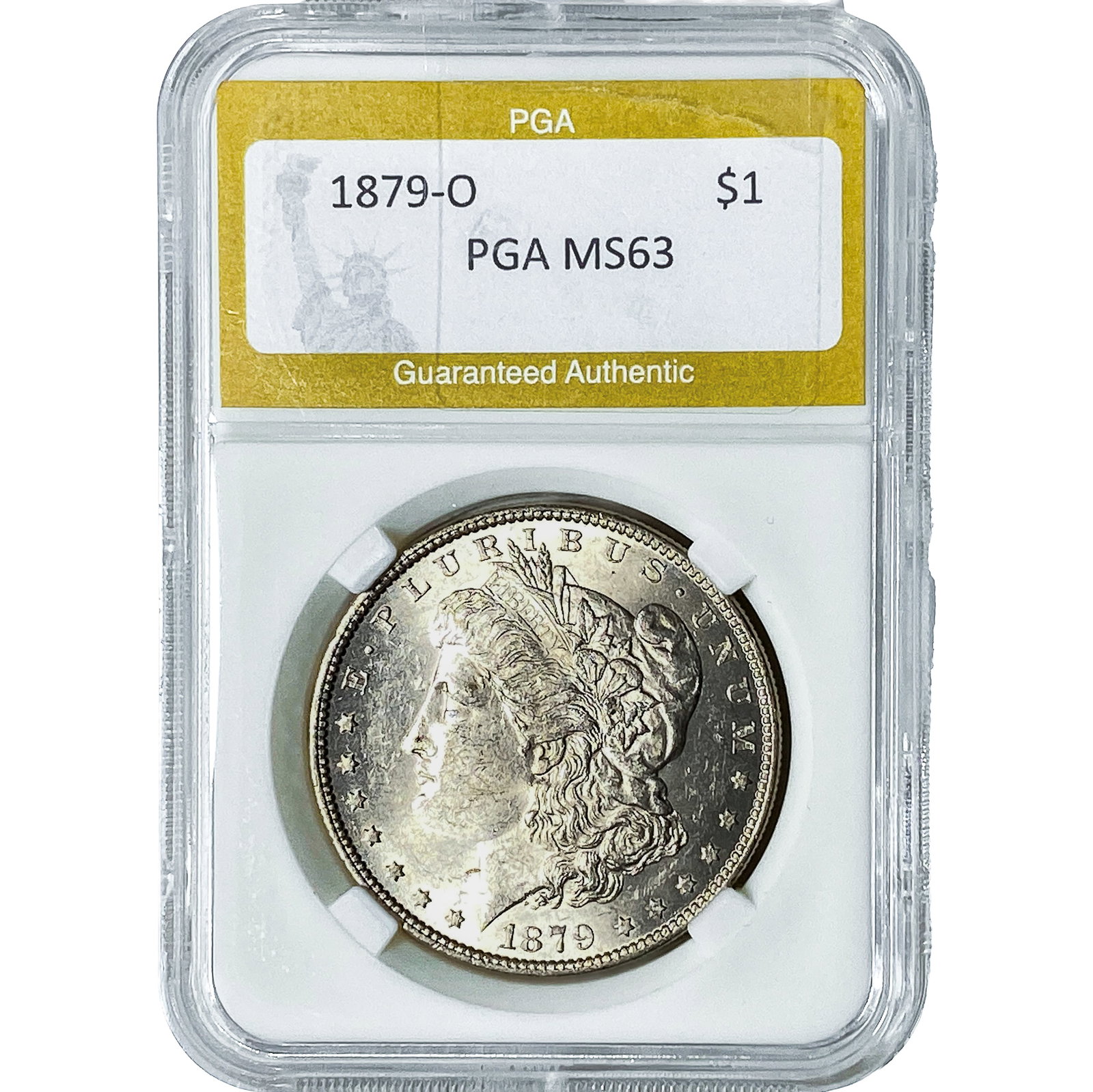 1879-O Morgan Silver Dollar PGA MS63: 1879-O Morgan Silver Dollar PGA MS63
