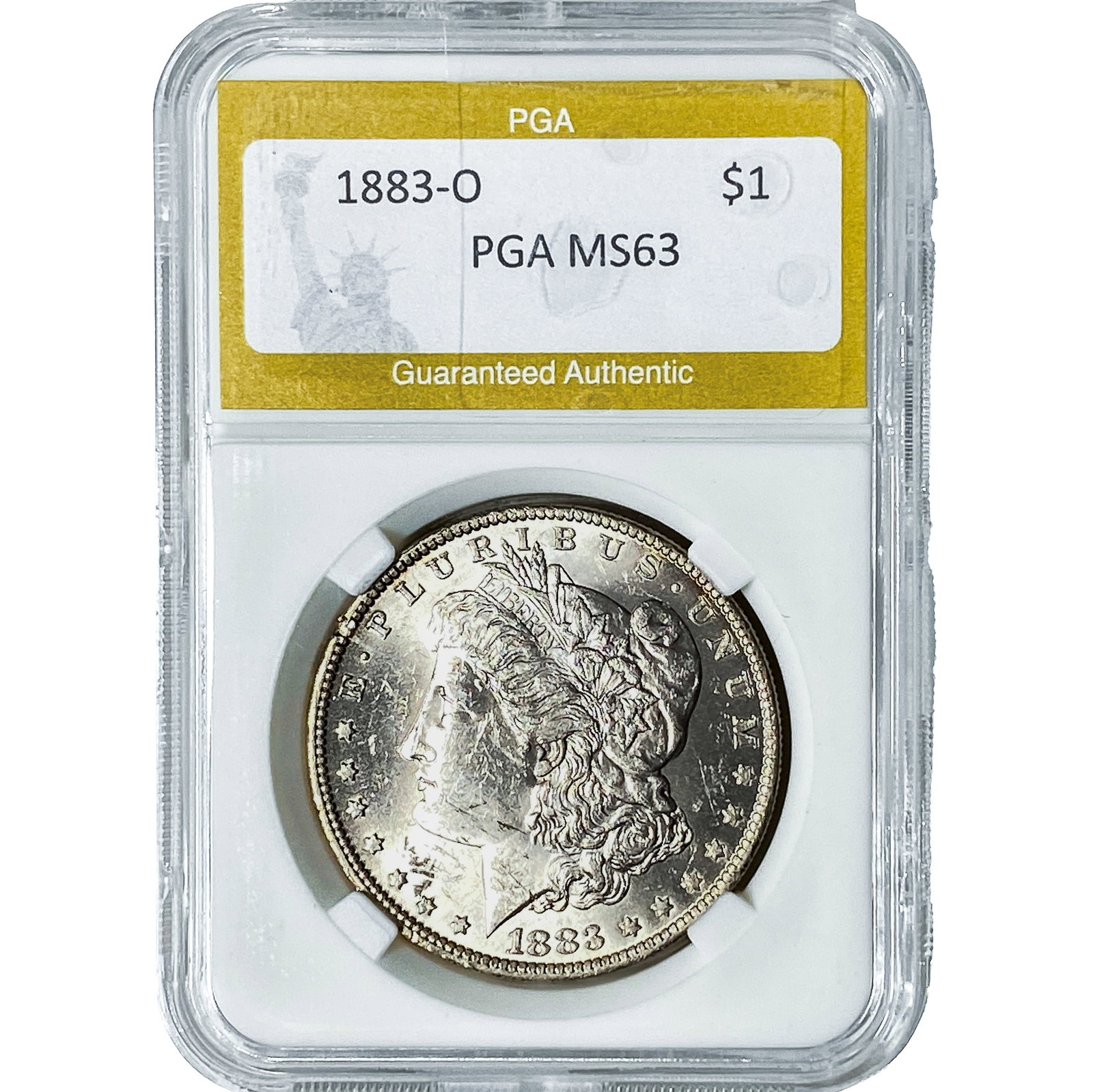 1883-O Morgan Silver Dollar PGA MS63: 1883-O Morgan Silver Dollar PGA MS63
