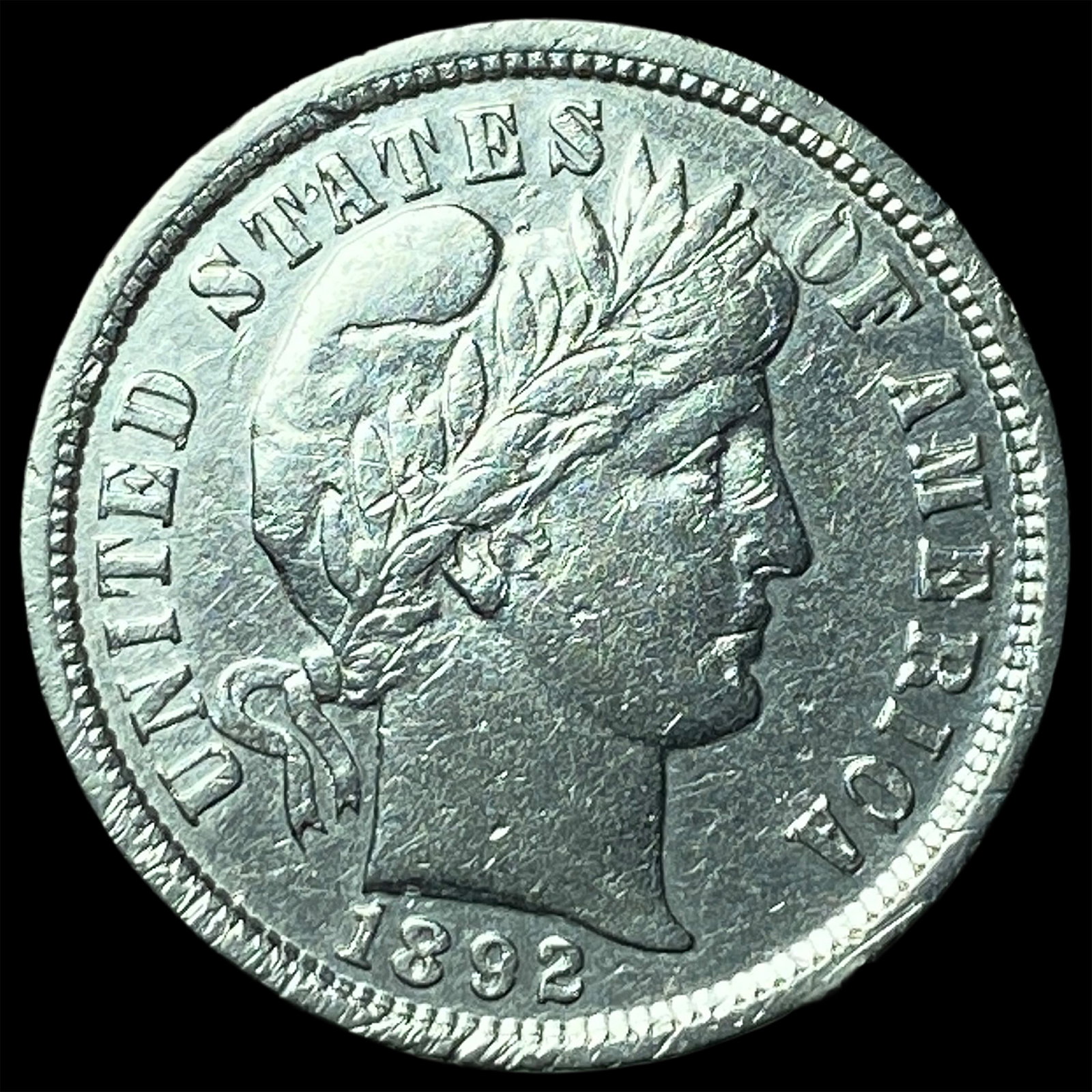 1892 Silver Barber Dime CHOICE AU: 1892 Silver Barber Dime CHOICE AU