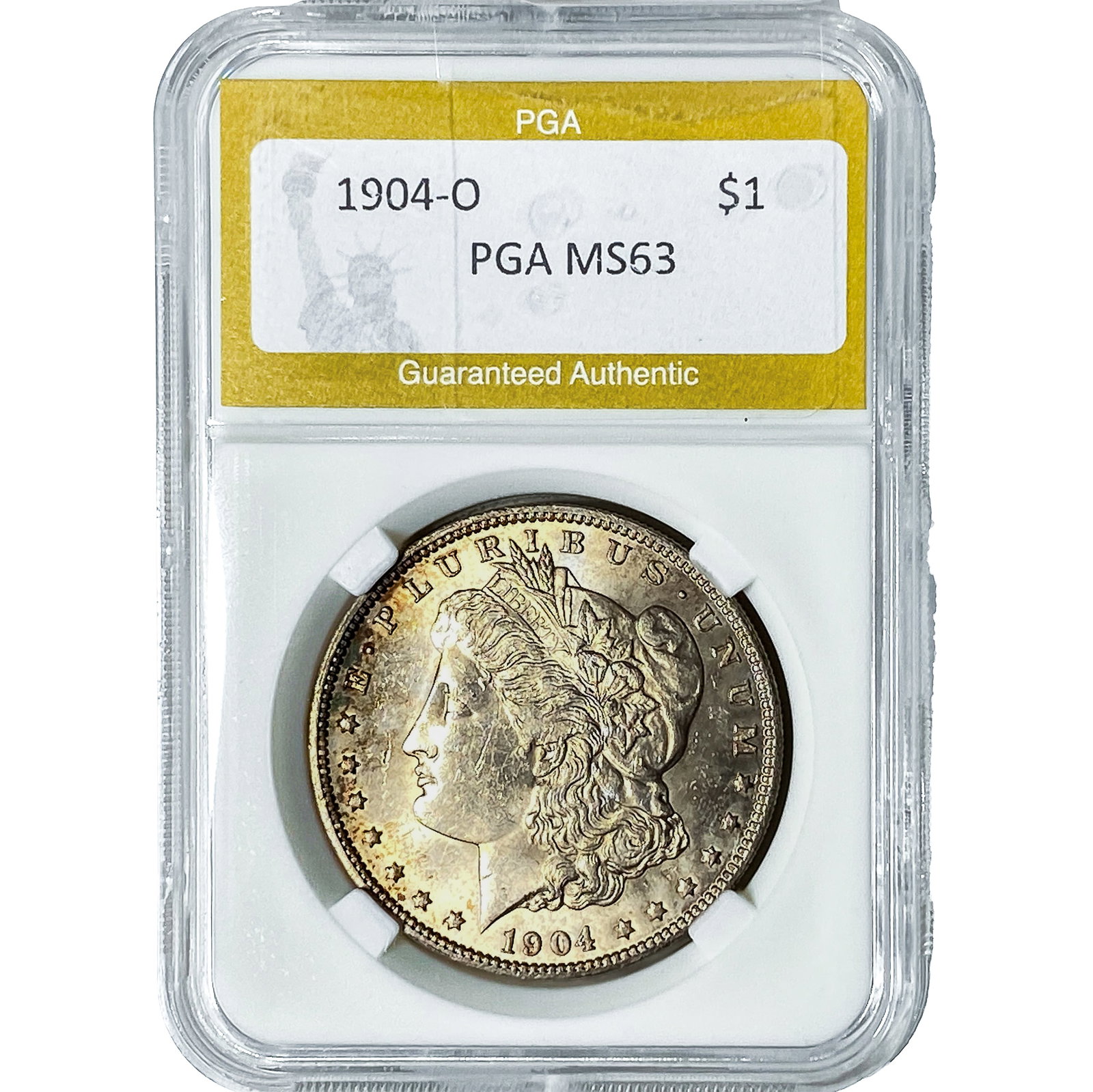 1904-O Morgan Silver Dollar PGA MS63: 1904-O Morgan Silver Dollar PGA MS63