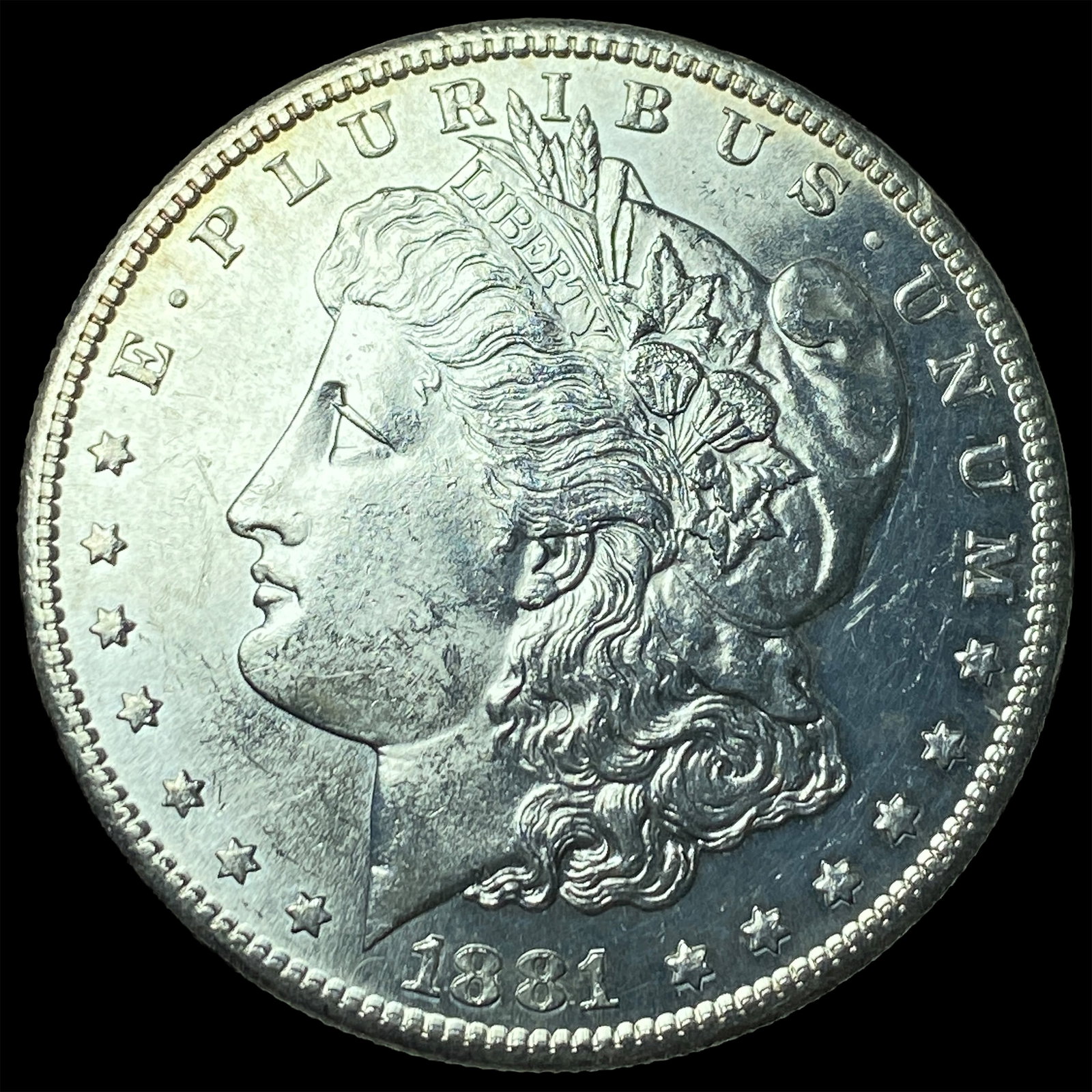 1881-S Silver Morgan Dollar GEM BU: 1881-S Silver Morgan Dollar GEM BU