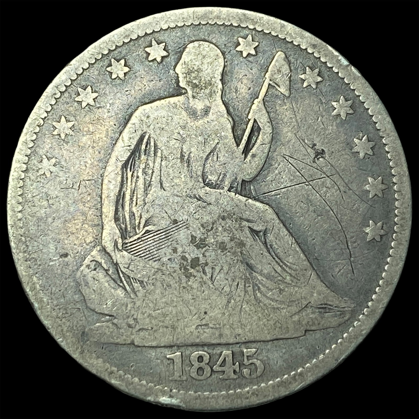 1845-O Silver Half Dollar NICELY CIRCULATED (1 of 2)