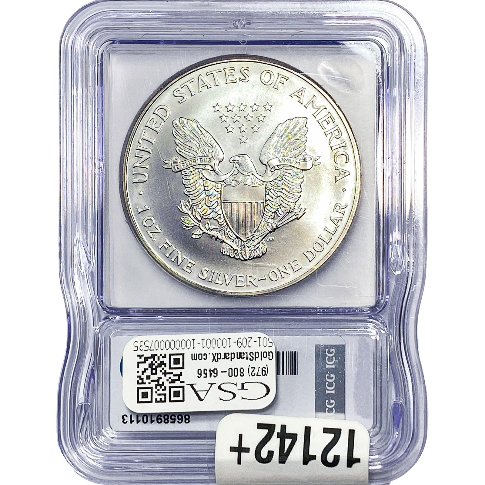 1999 Silver Eagle ICG MS70 - 2