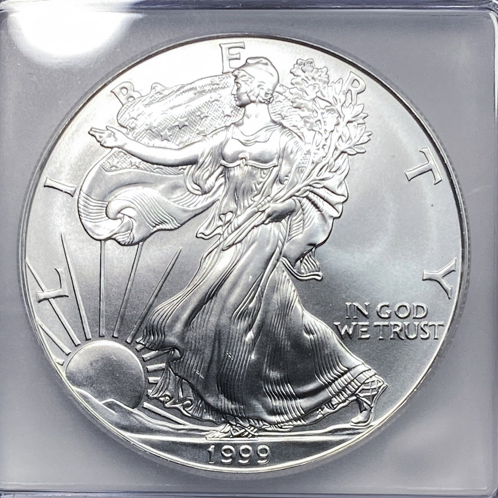 1999 Silver Eagle ICG MS70 - 3