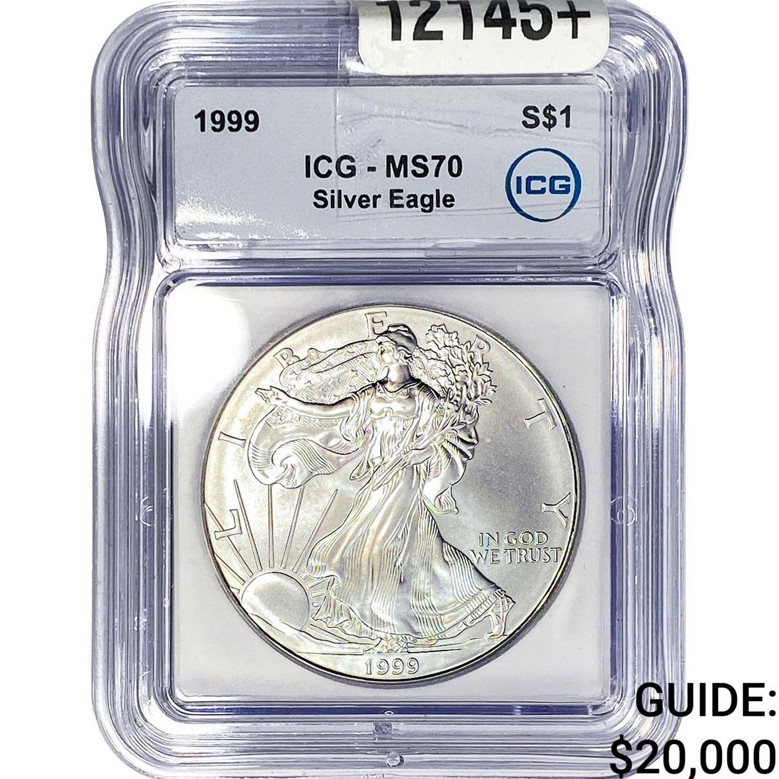 1999 Silver Eagle ICG MS70: 1999 Silver Eagle ICG MS70
