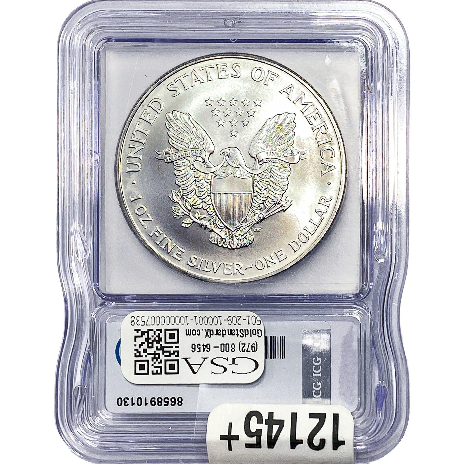 1999 Silver Eagle ICG MS70 - 2