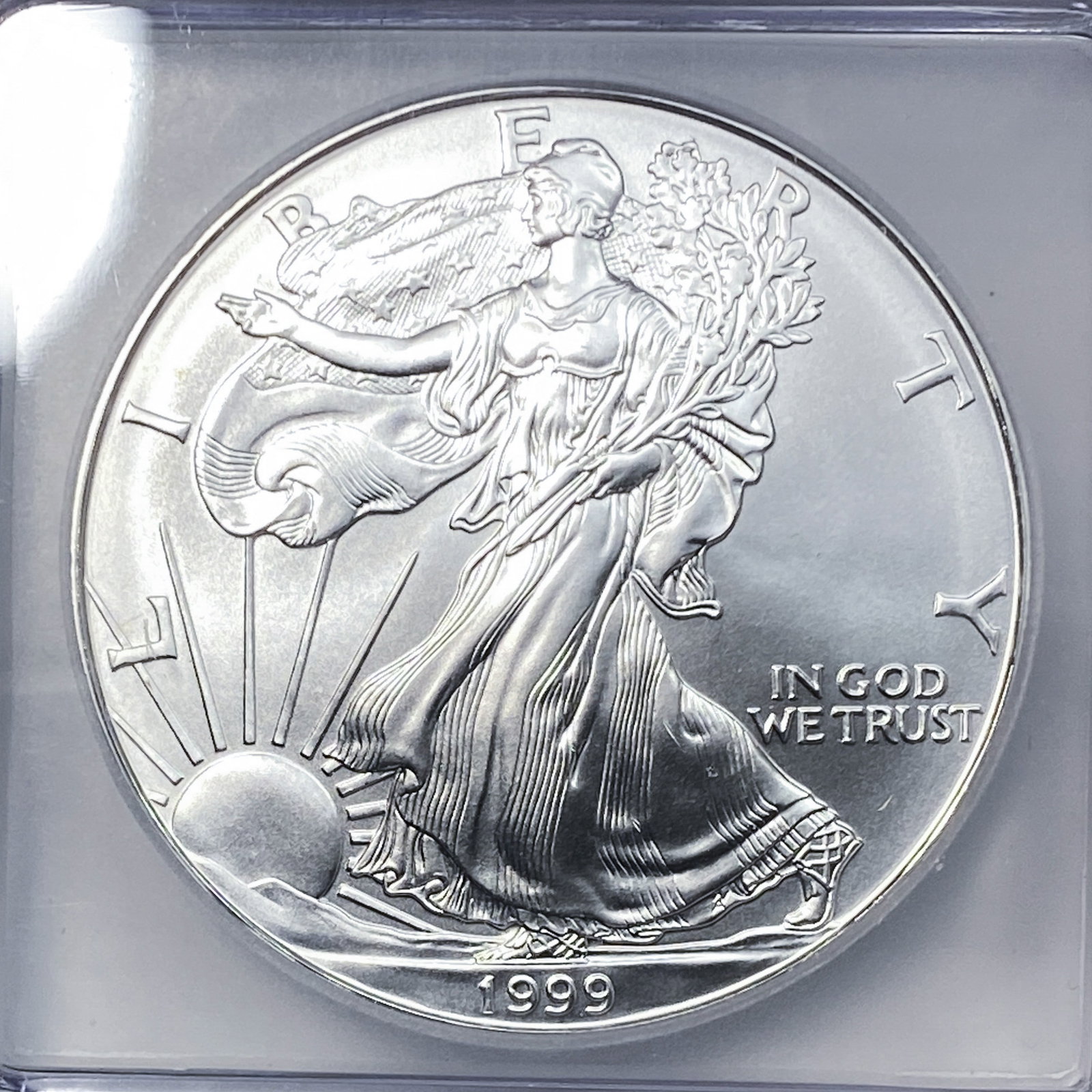 1999 Silver Eagle ICG MS70 - 3