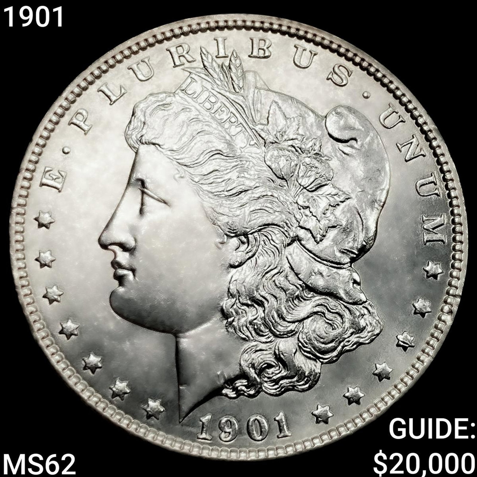 1901 Morgan Silver Dollar UNCIRCULATED: 1901 Morgan Silver Dollar UNCIRCULATED