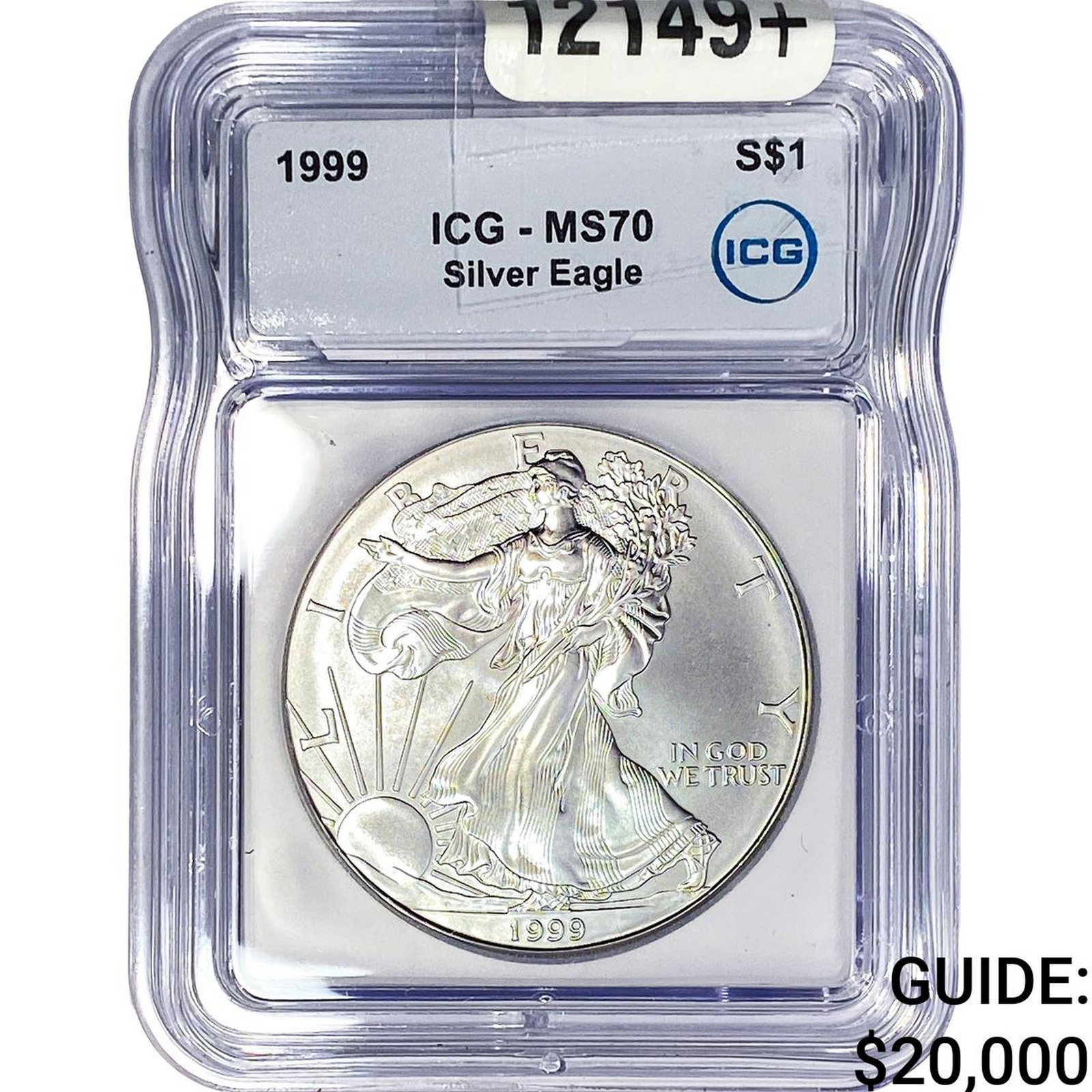 1999 Silver Eagle ICG MS70: 1999 Silver Eagle ICG MS70