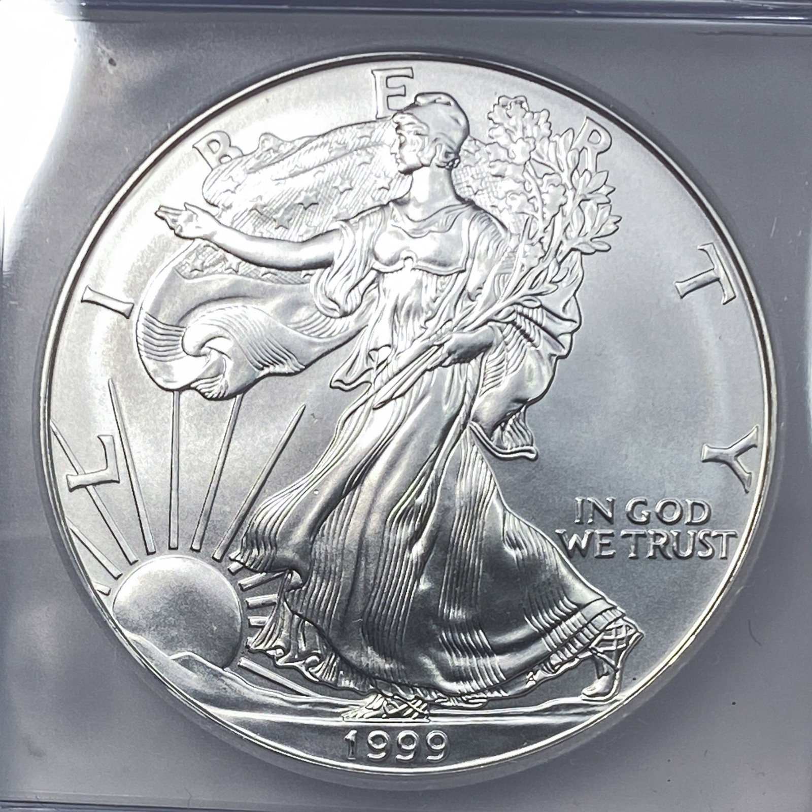 1999 Silver Eagle ICG MS70 - 3